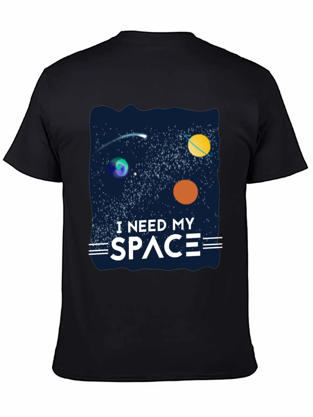 I Need My Space Breathable Soft Cotton T-Shirt – Timeless Casual Look