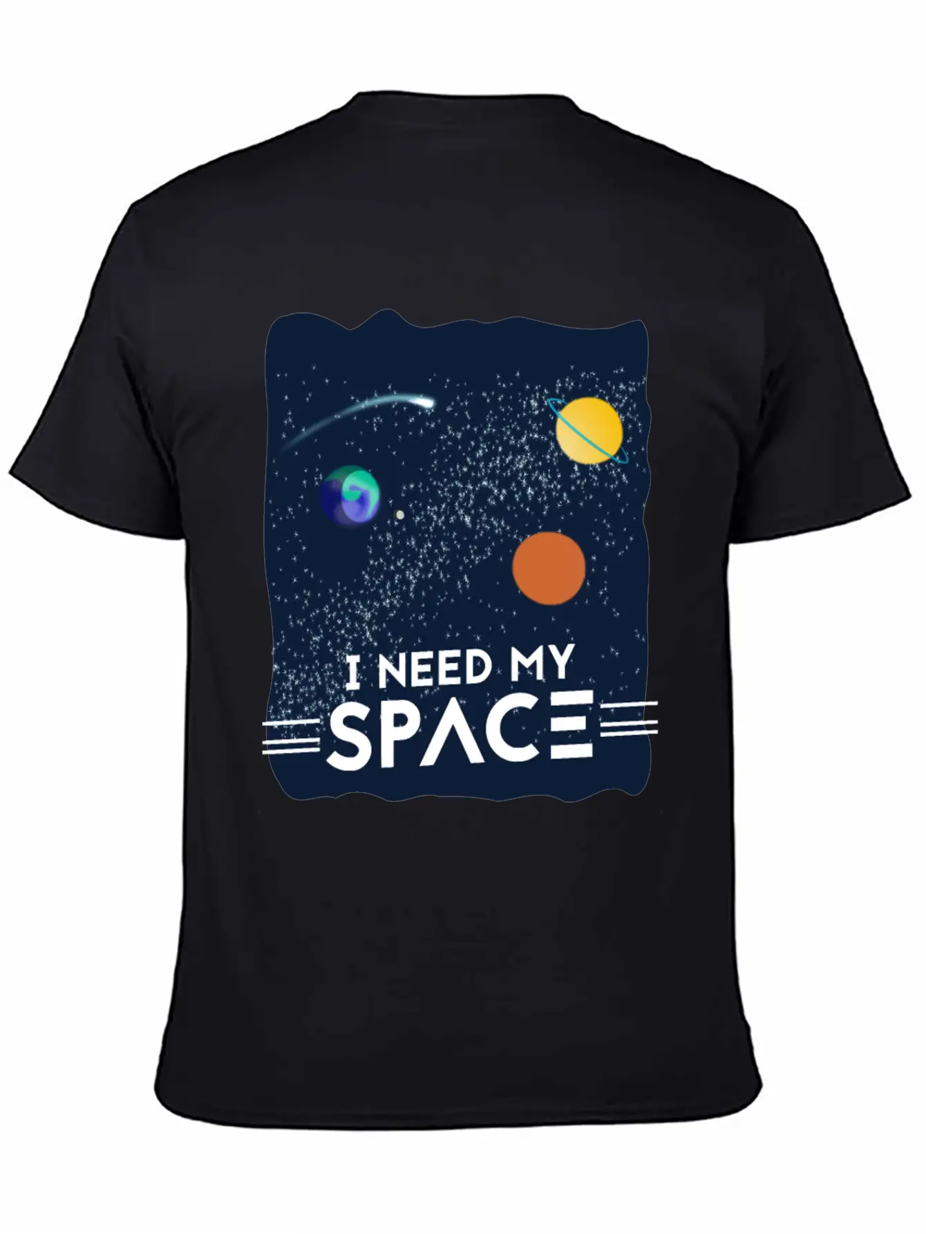 I Need My Space Breathable Soft Cotton T-Shirt – Timeless Casual Look