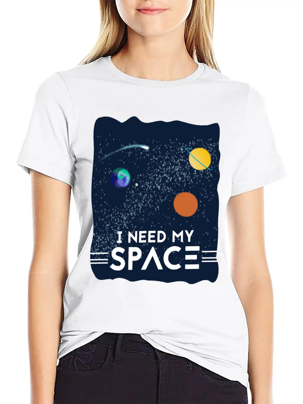 I Need My Space Breathable Soft Cotton T-Shirt – Timeless Casual Look