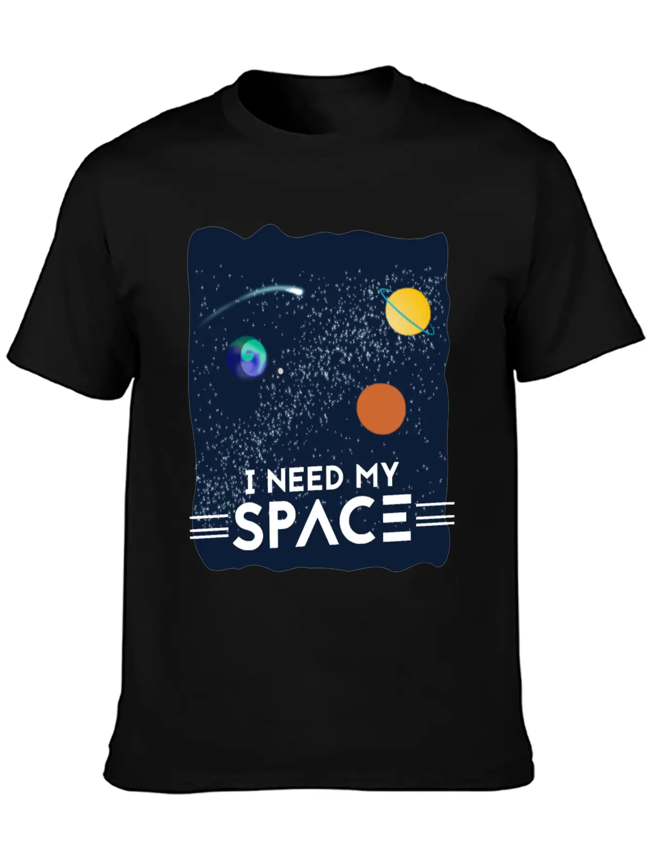 I Need My Space Breathable Soft Cotton T-Shirt – Timeless Casual Look