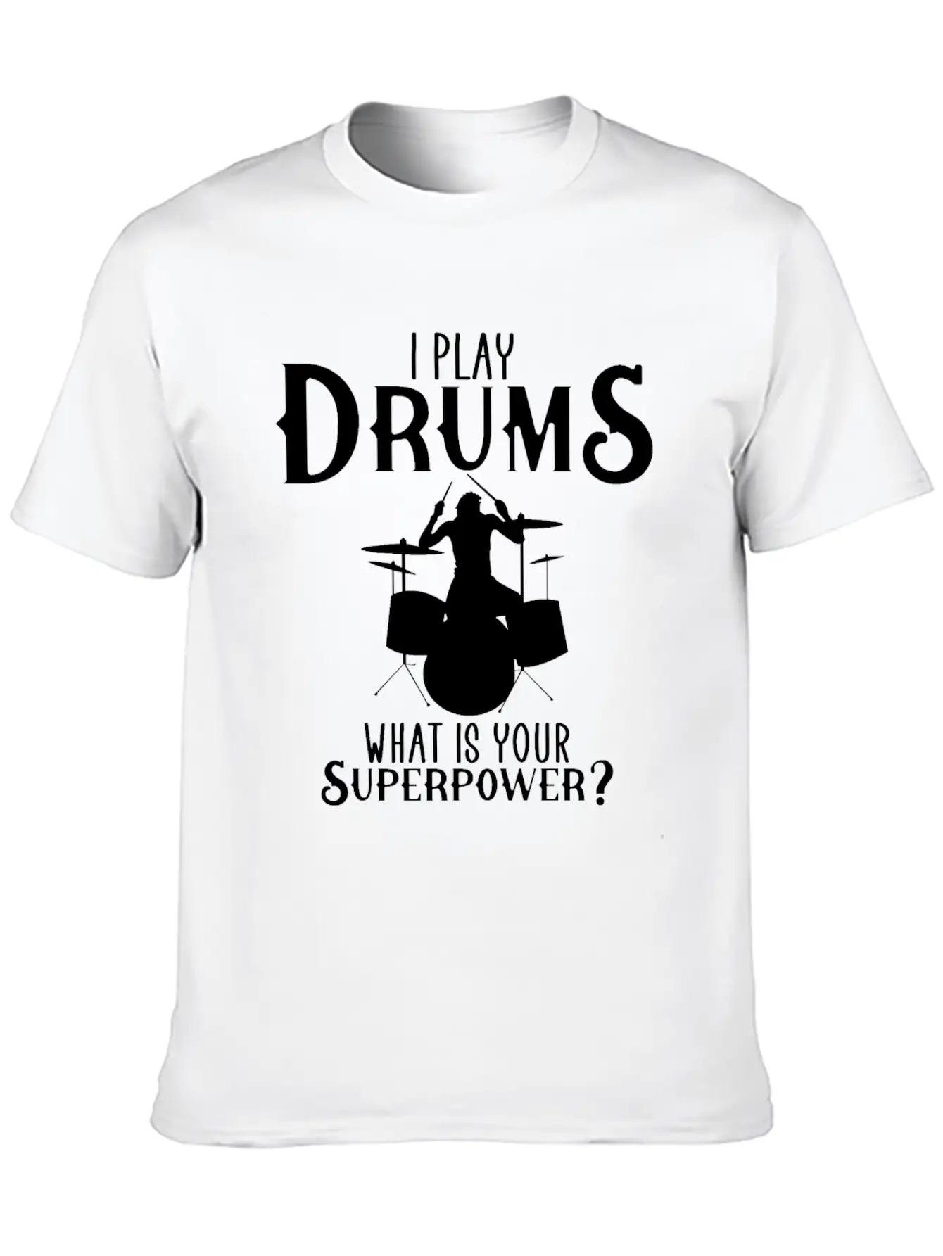 I Play Drum Unisex Casual T-Shirt – Clean Design For Daily Comfort