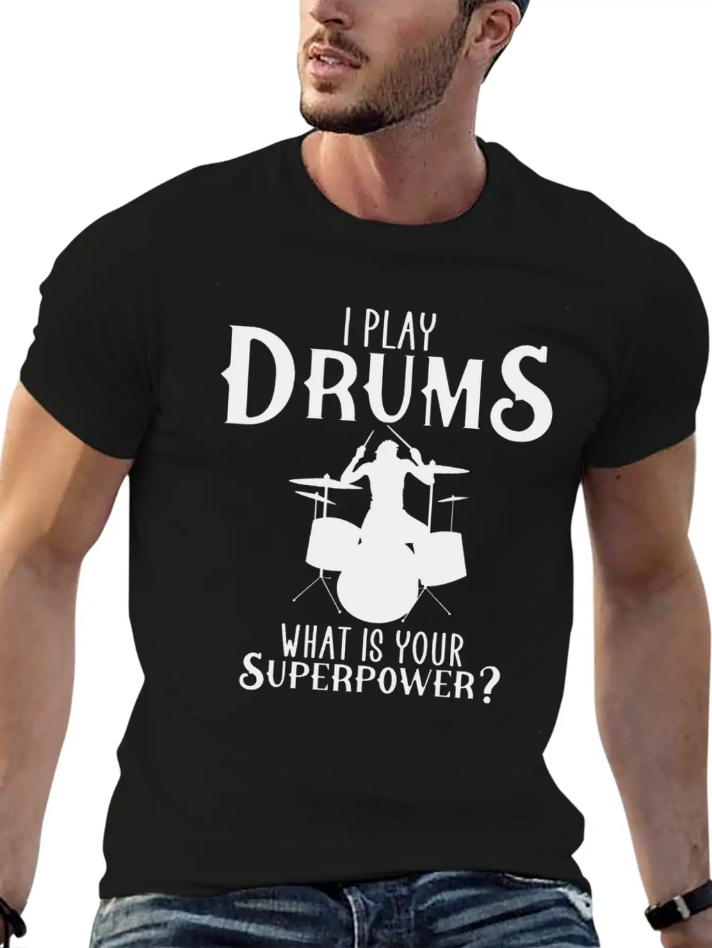 I Play Drum Unisex Casual T-Shirt – Clean Design For Daily Comfort
