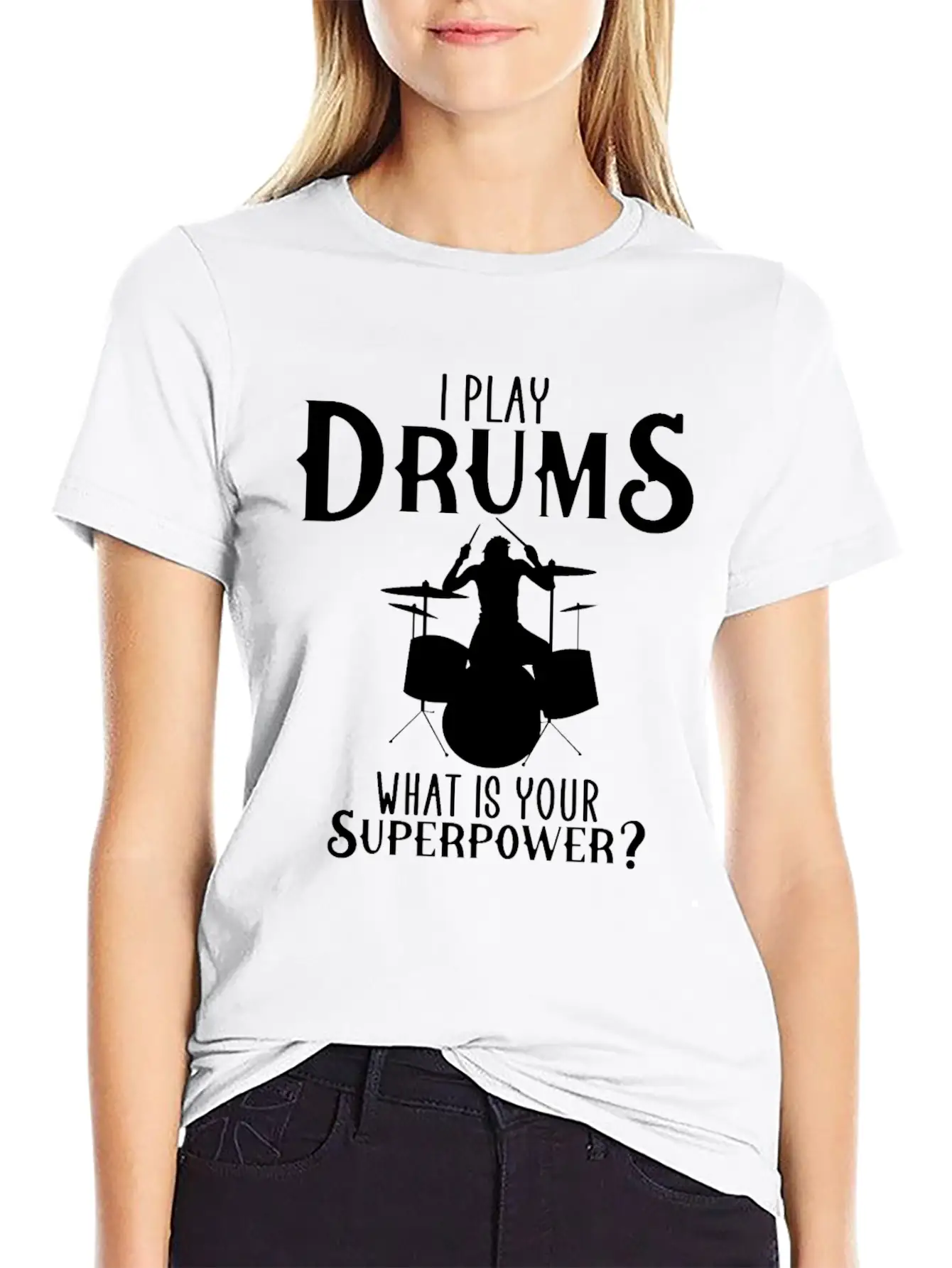 I Play Drum Unisex Casual T-Shirt – Clean Design For Daily Comfort