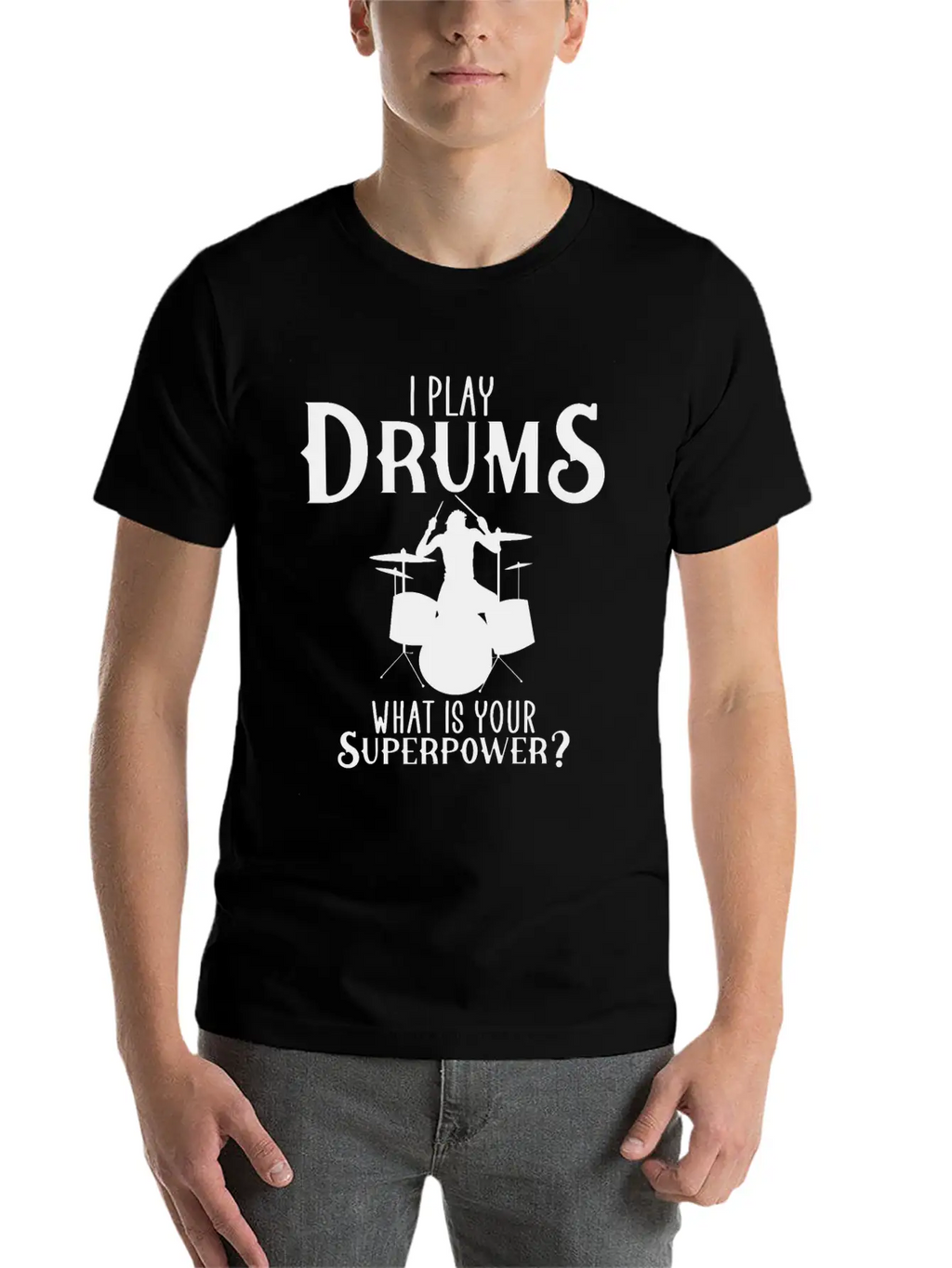 I Play Drum Unisex Casual T-Shirt – Clean Design For Daily Comfort