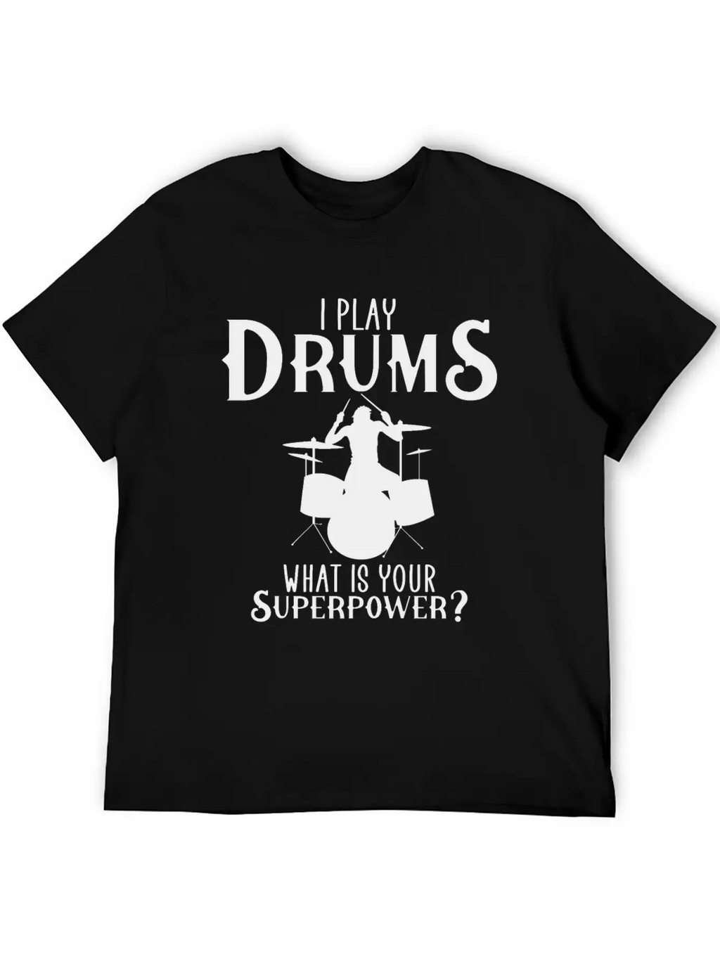 I Play Drum Unisex Casual T-Shirt – Clean Design For Daily Comfort