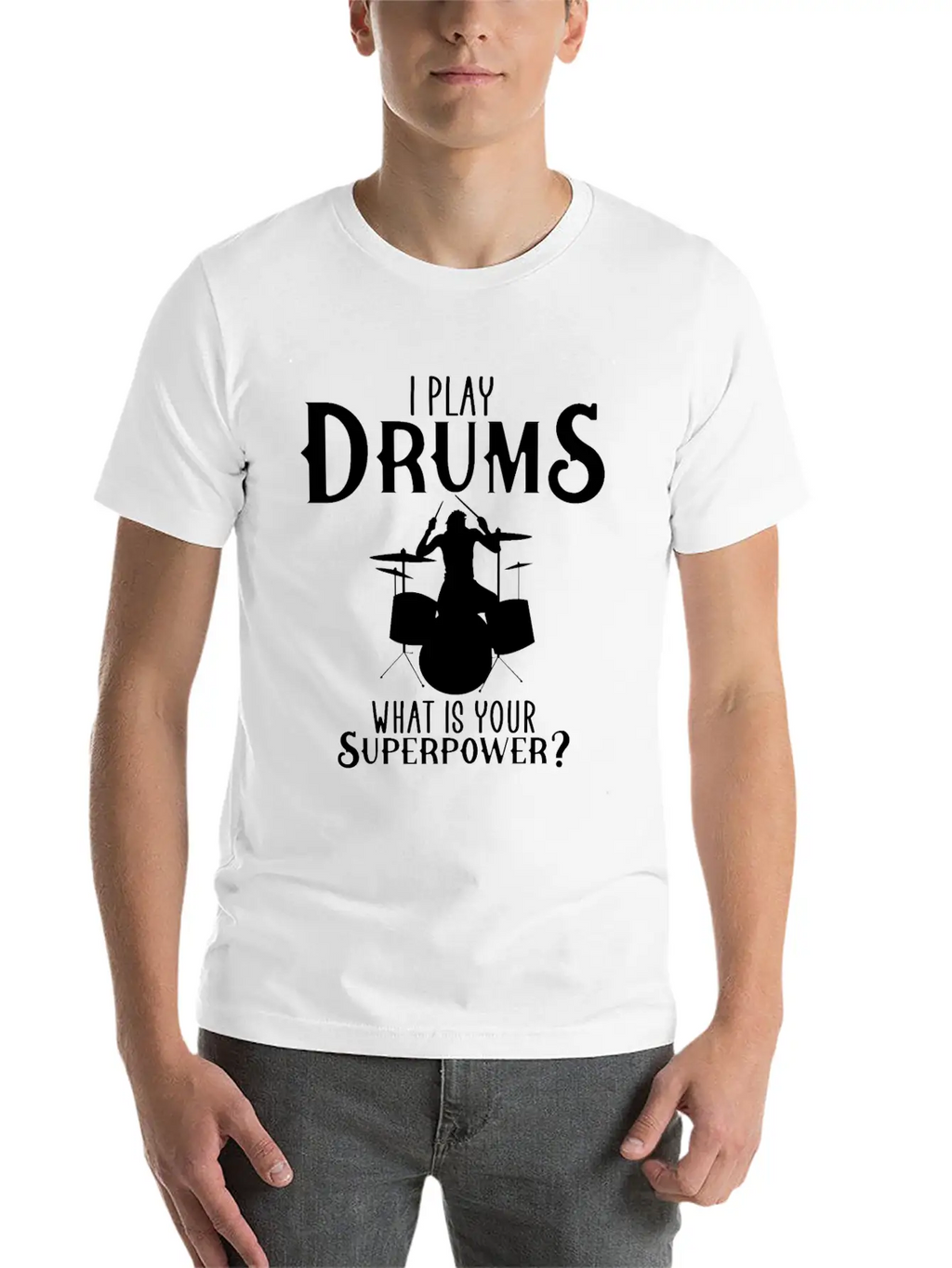 I Play Drum Unisex Casual T-Shirt – Clean Design For Daily Comfort