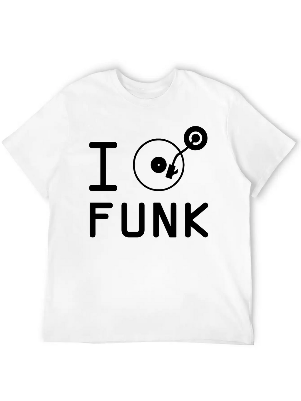 I Play Funk / I Love Funk / DJ Vinyl Essential Cotton Tee For Daily Outfits – Unisex Style