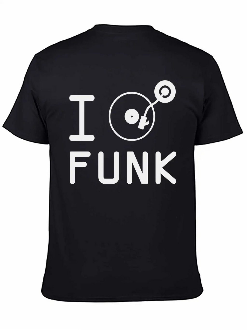 I Play Funk / I Love Funk / DJ Vinyl Essential Cotton Tee For Daily Outfits – Unisex Style