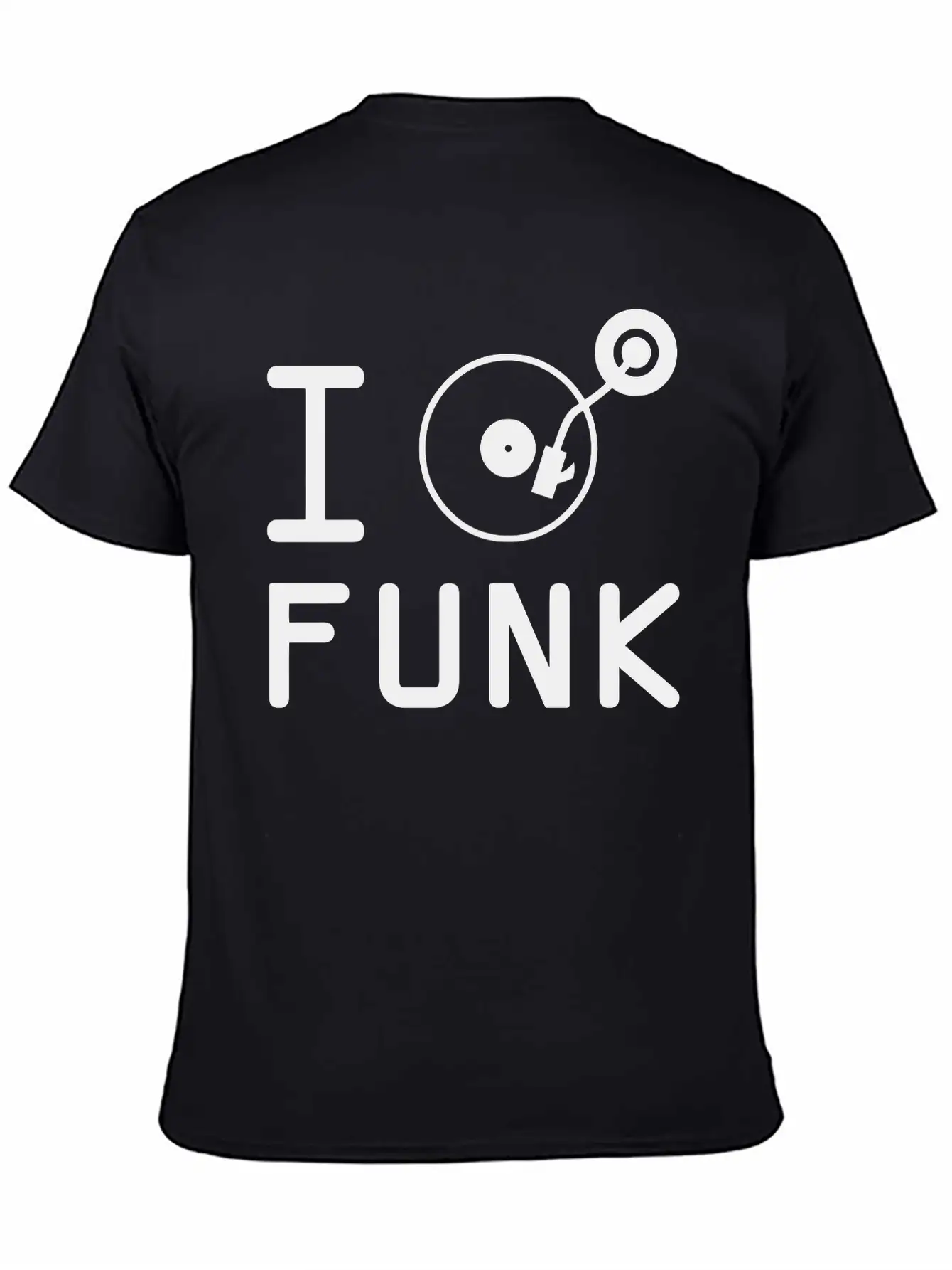 I Play Funk / I Love Funk / DJ Vinyl Essential Cotton Tee For Daily Outfits – Unisex Style