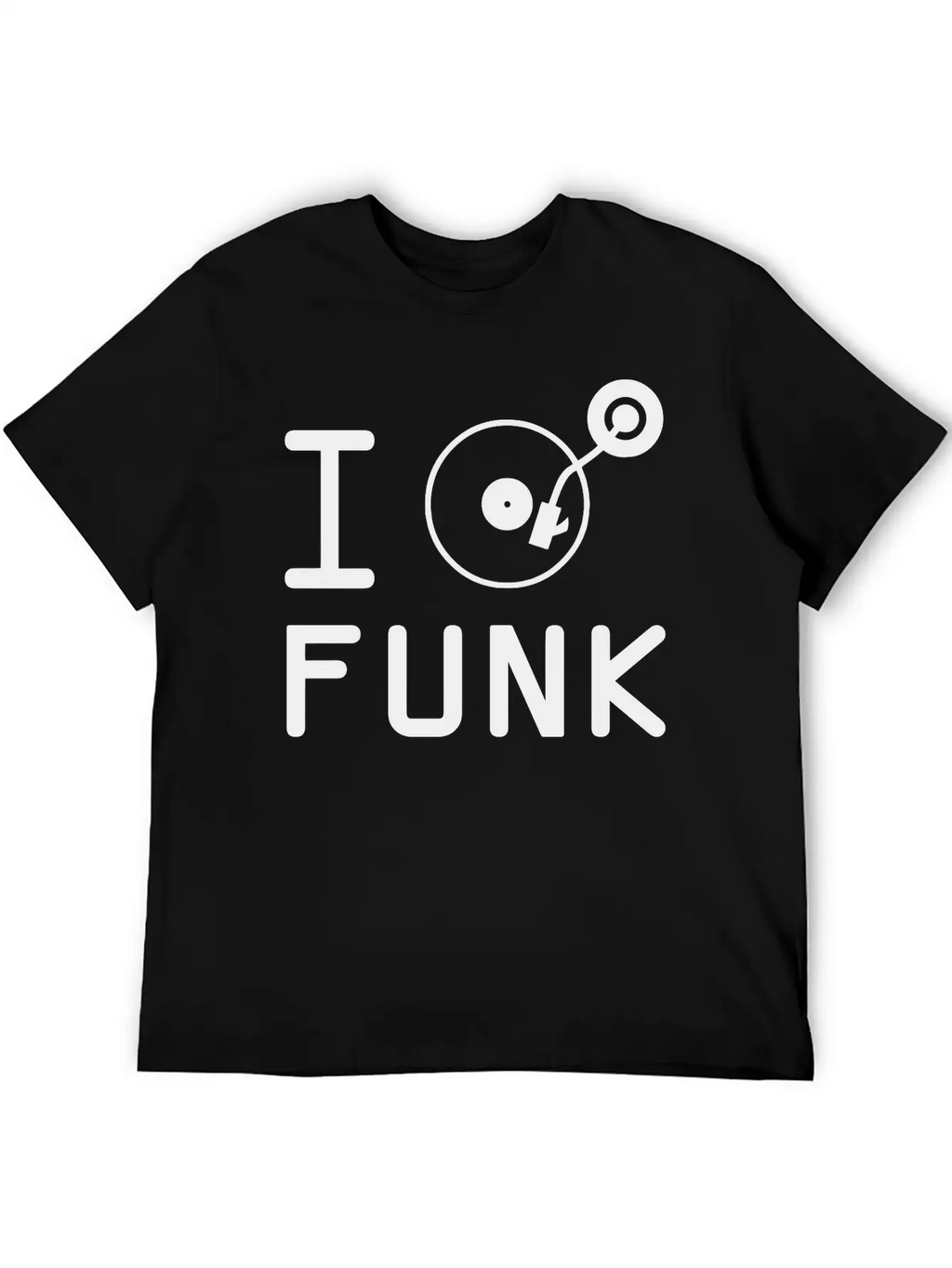 I Play Funk / I Love Funk / DJ Vinyl Essential Cotton Tee For Daily Outfits – Unisex Style