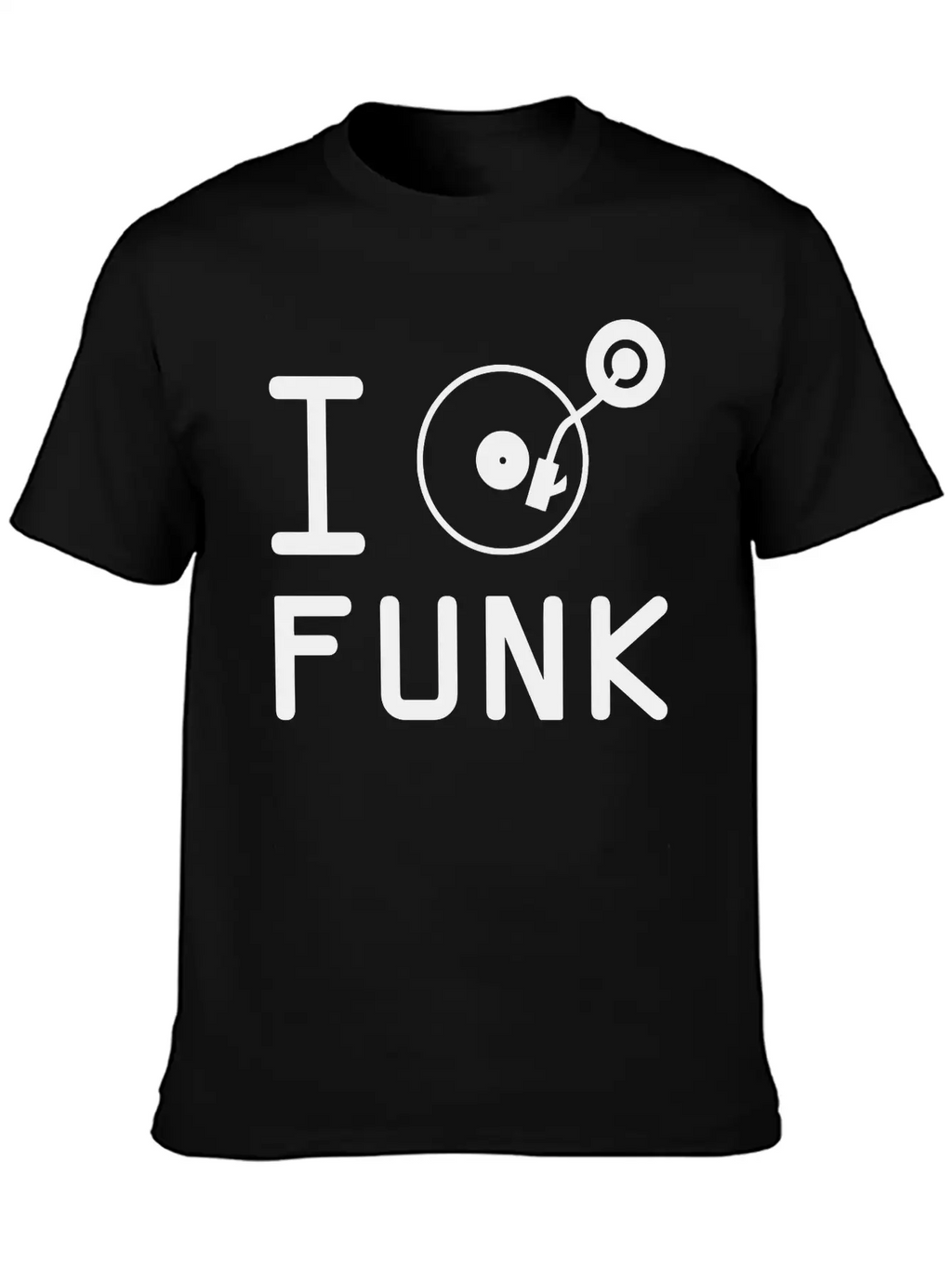 I Play Funk / I Love Funk / DJ Vinyl Essential Cotton Tee For Daily Outfits – Unisex Style