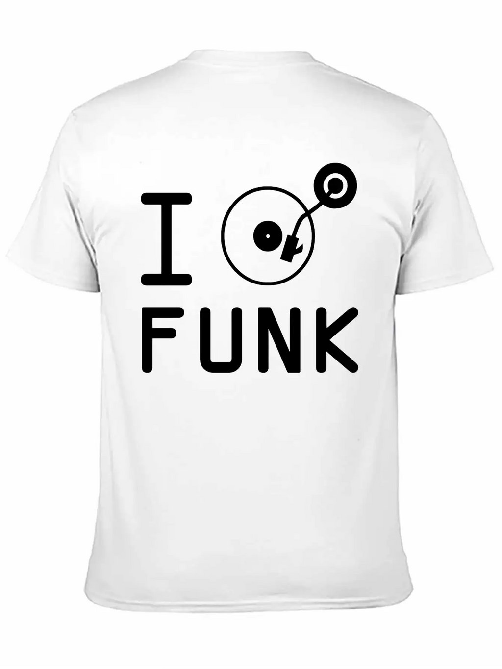 I Play Funk / I Love Funk / DJ Vinyl Essential Cotton Tee For Daily Outfits – Unisex Style
