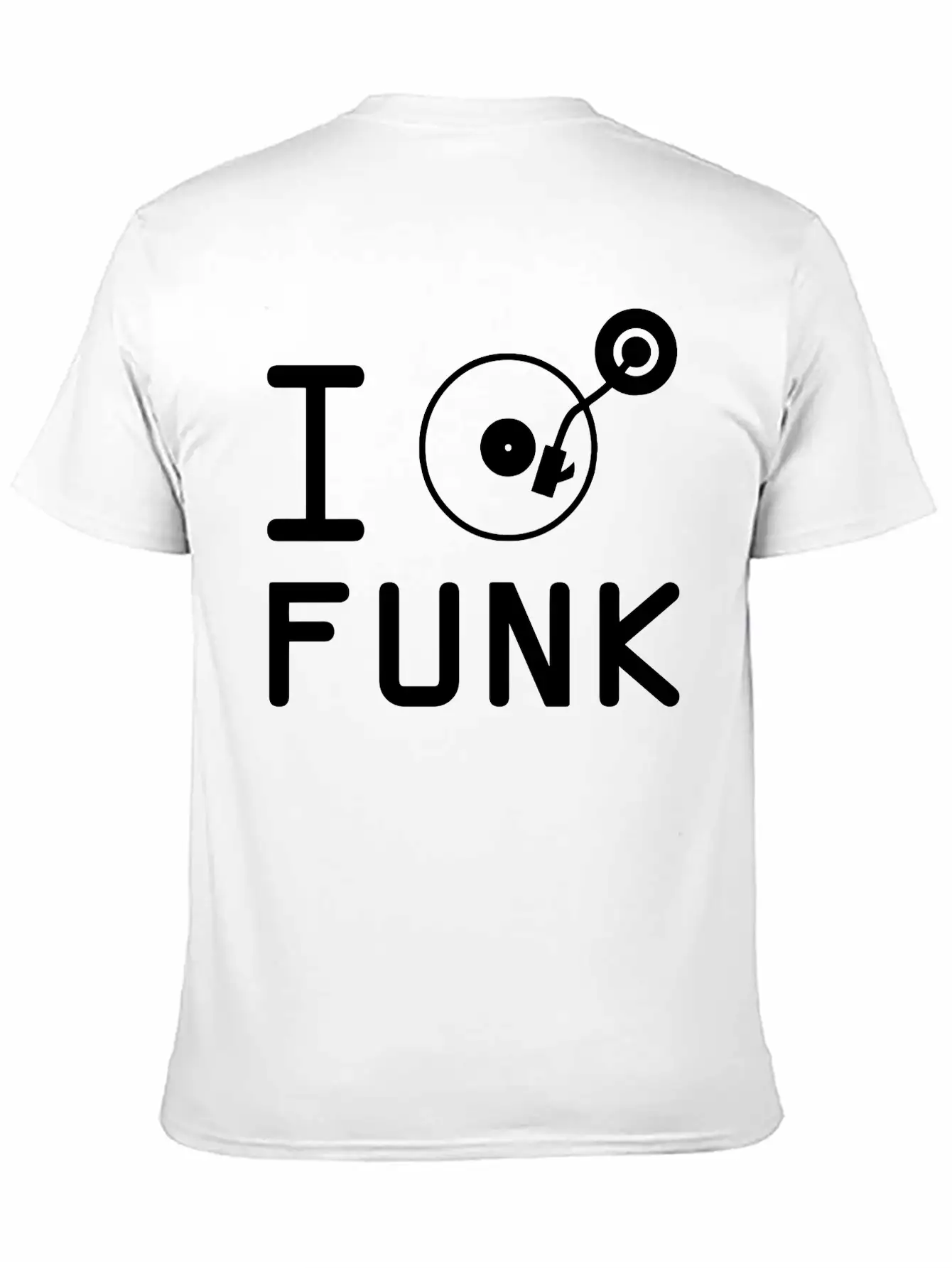 I Play Funk / I Love Funk / DJ Vinyl Essential Cotton Tee For Daily Outfits – Unisex Style