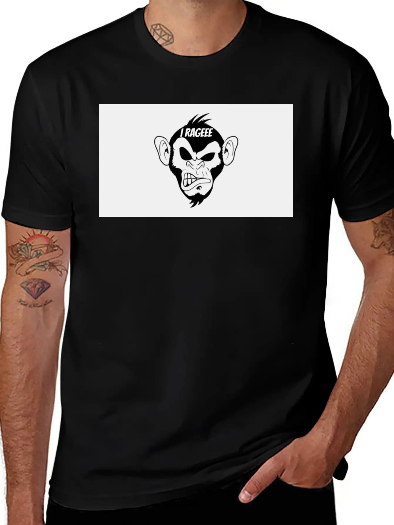 I RAGEEE Merch Classic Fit Graphic Tee For Daily Comfort – Unisex Cotton Shirt