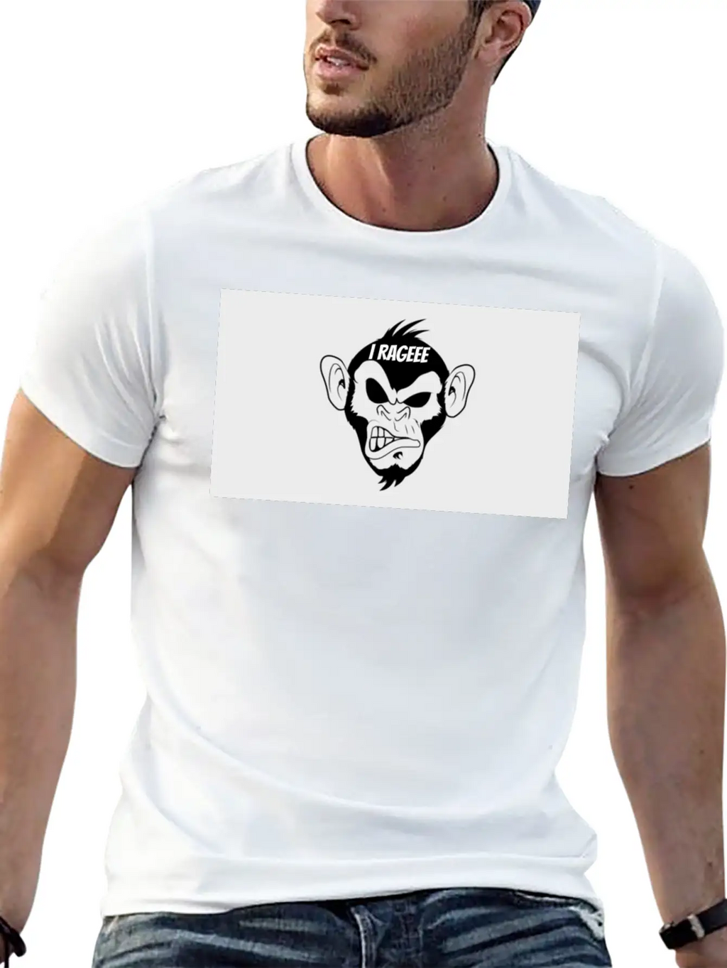 I RAGEEE Merch Classic Fit Graphic Tee For Daily Comfort – Unisex Cotton Shirt