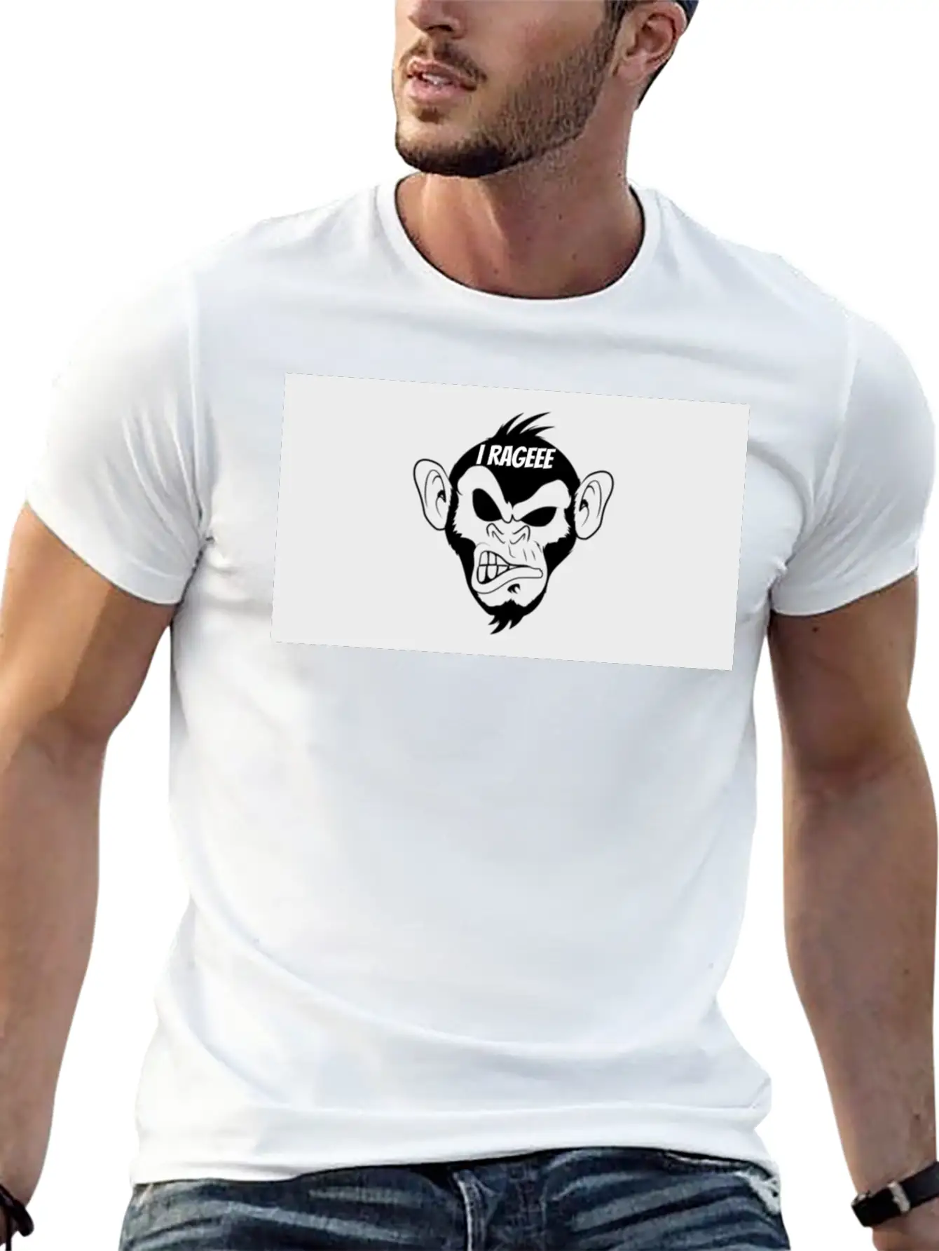 I RAGEEE Merch Classic Fit Graphic Tee For Daily Comfort – Unisex Cotton Shirt