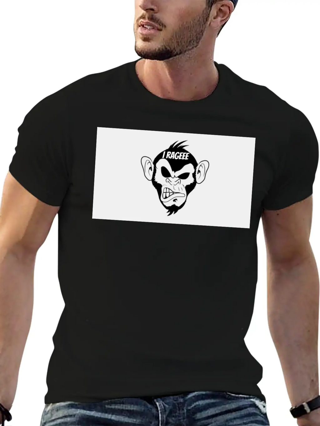 I RAGEEE Merch Classic Fit Graphic Tee For Daily Comfort – Unisex Cotton Shirt