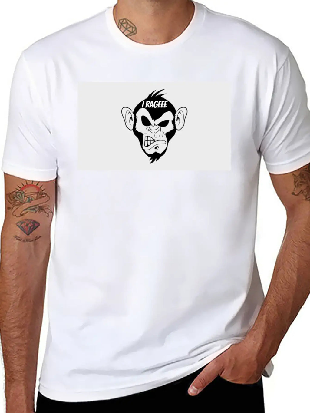 I RAGEEE Merch Classic Fit Graphic Tee For Daily Comfort – Unisex Cotton Shirt