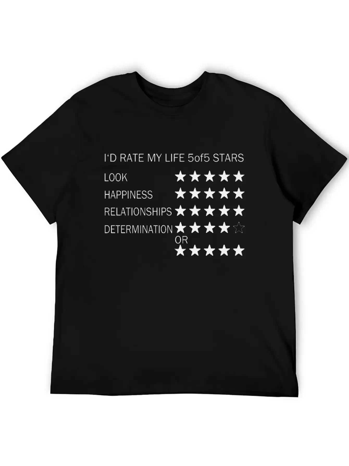 I Rate My Life Unisex Casual T-Shirt – Clean Design For Daily Comfort