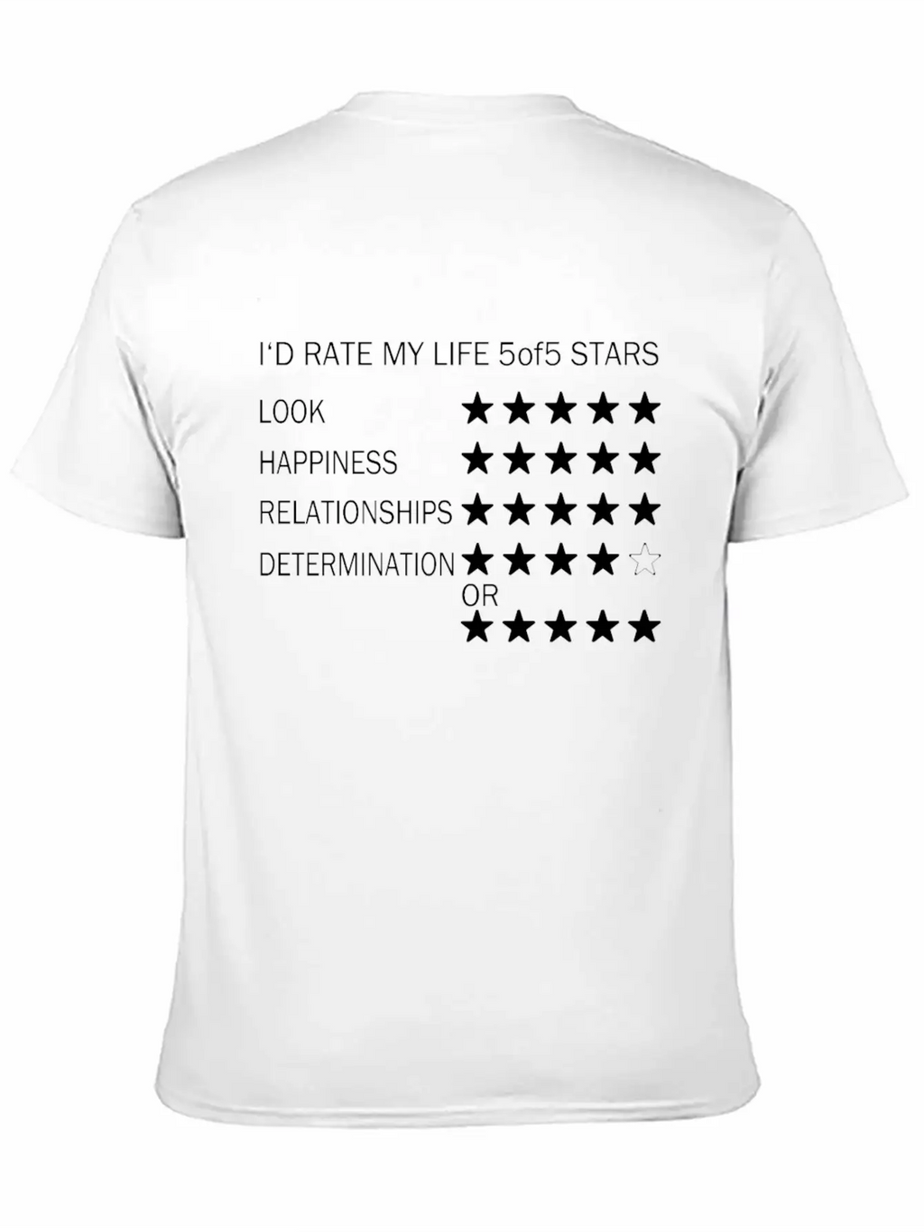 I Rate My Life Unisex Casual T-Shirt – Clean Design For Daily Comfort