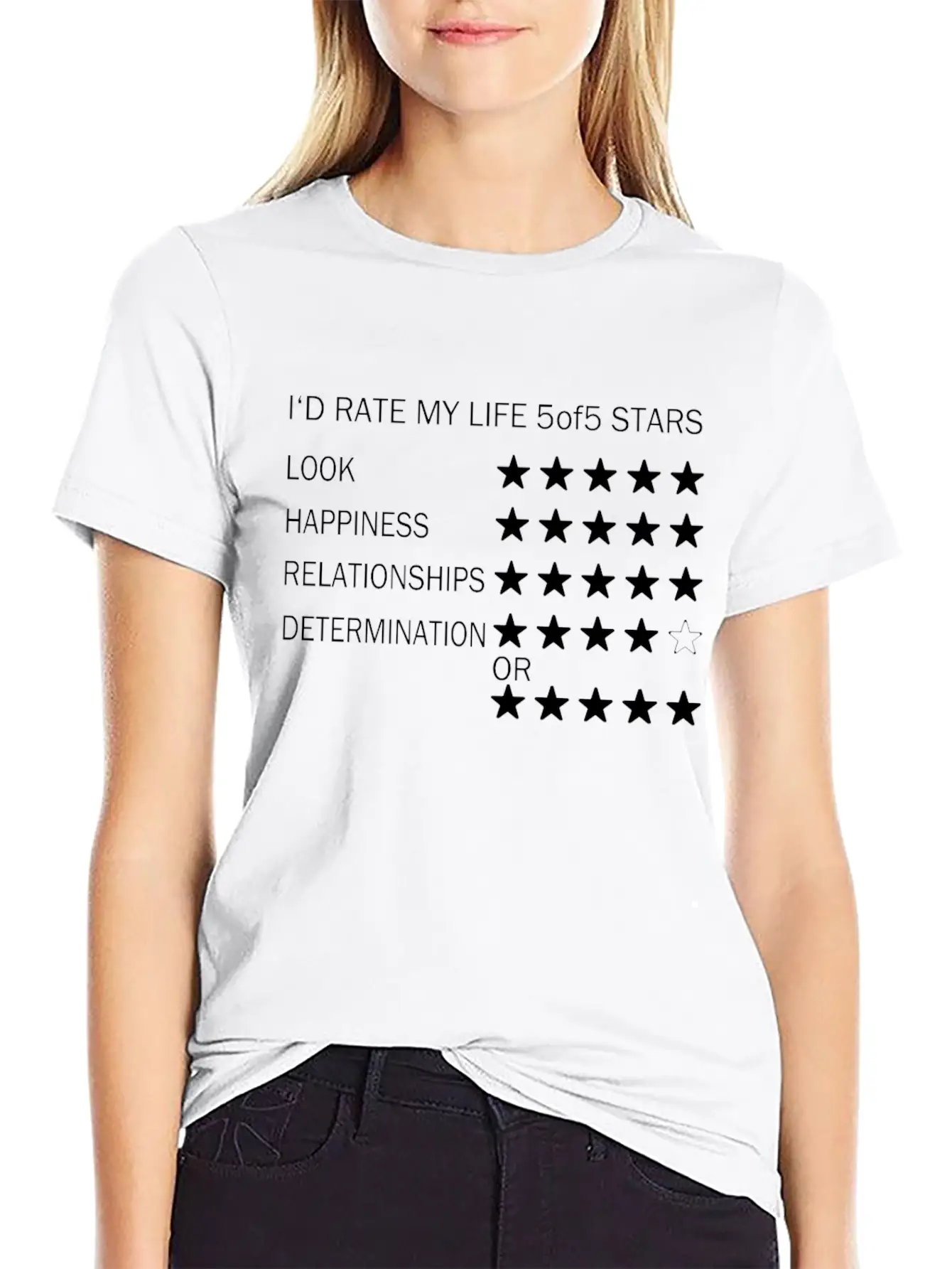 I Rate My Life Unisex Casual T-Shirt – Clean Design For Daily Comfort