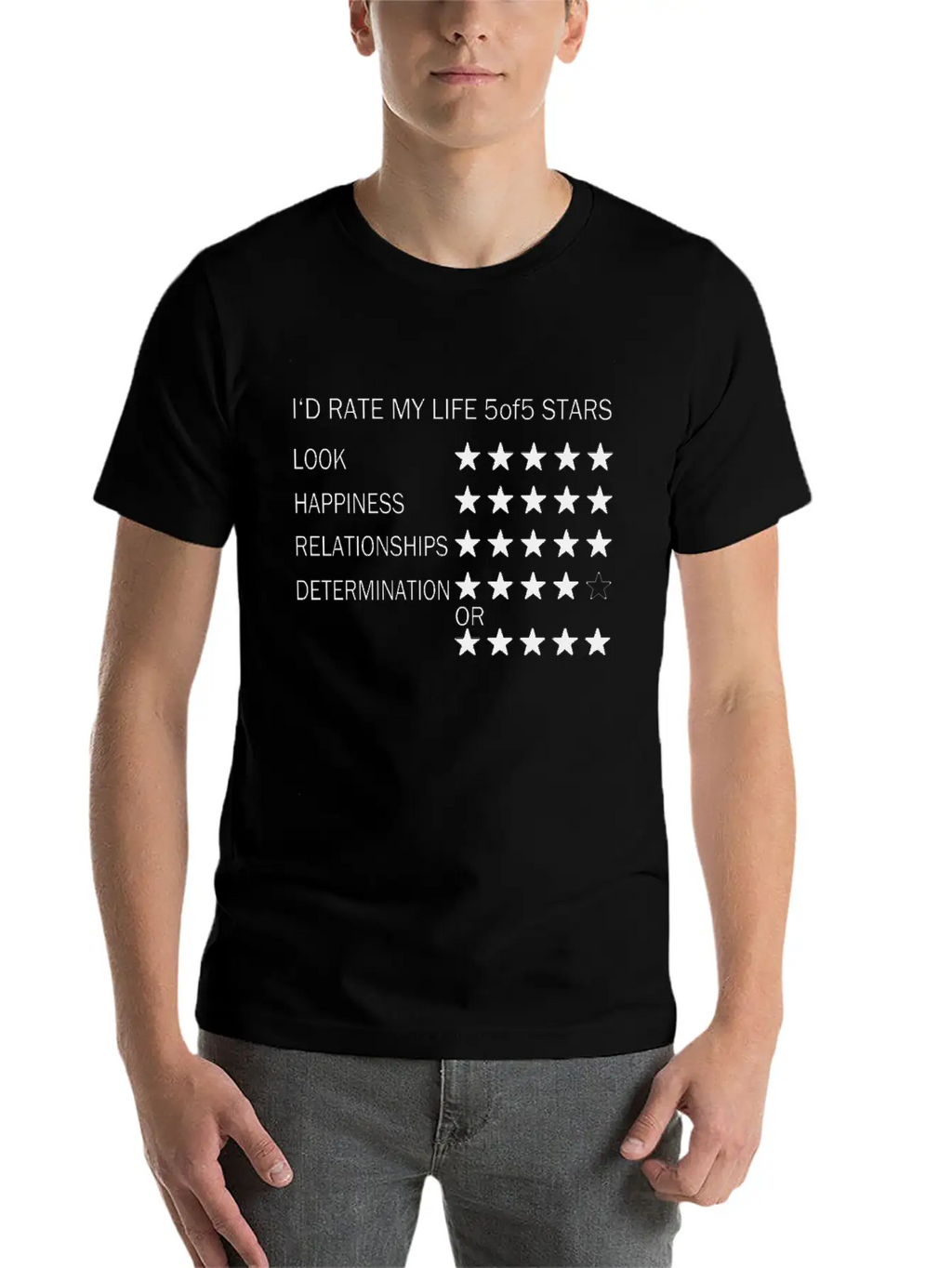 I Rate My Life Unisex Casual T-Shirt – Clean Design For Daily Comfort