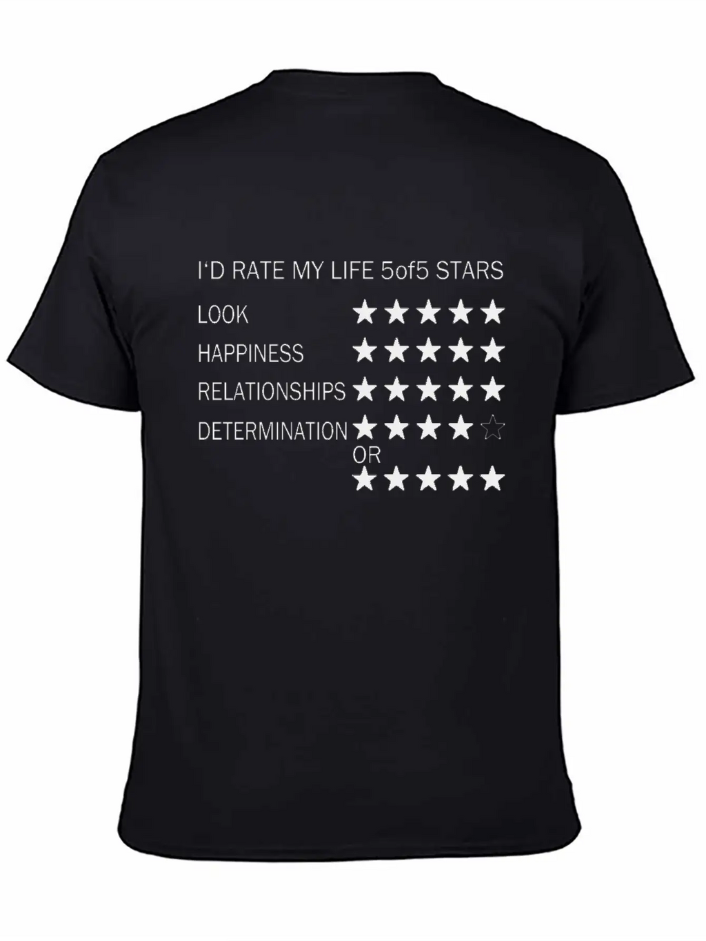 I Rate My Life Unisex Casual T-Shirt – Clean Design For Daily Comfort