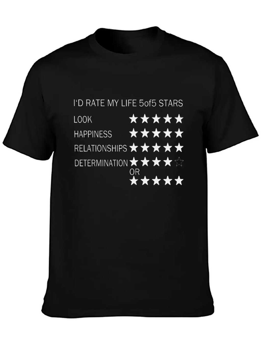 I Rate My Life Unisex Casual T-Shirt – Clean Design For Daily Comfort