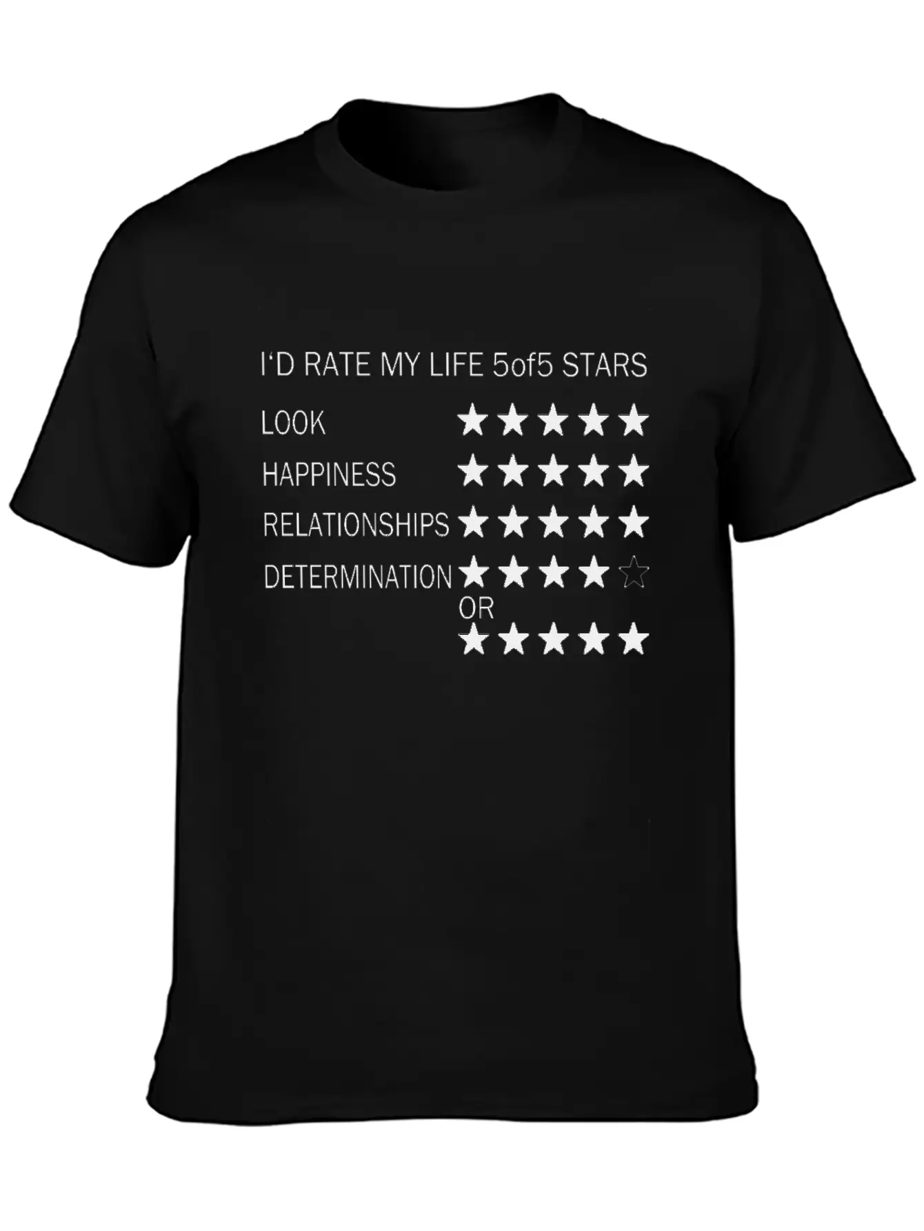 I Rate My Life Unisex Casual T-Shirt – Clean Design For Daily Comfort