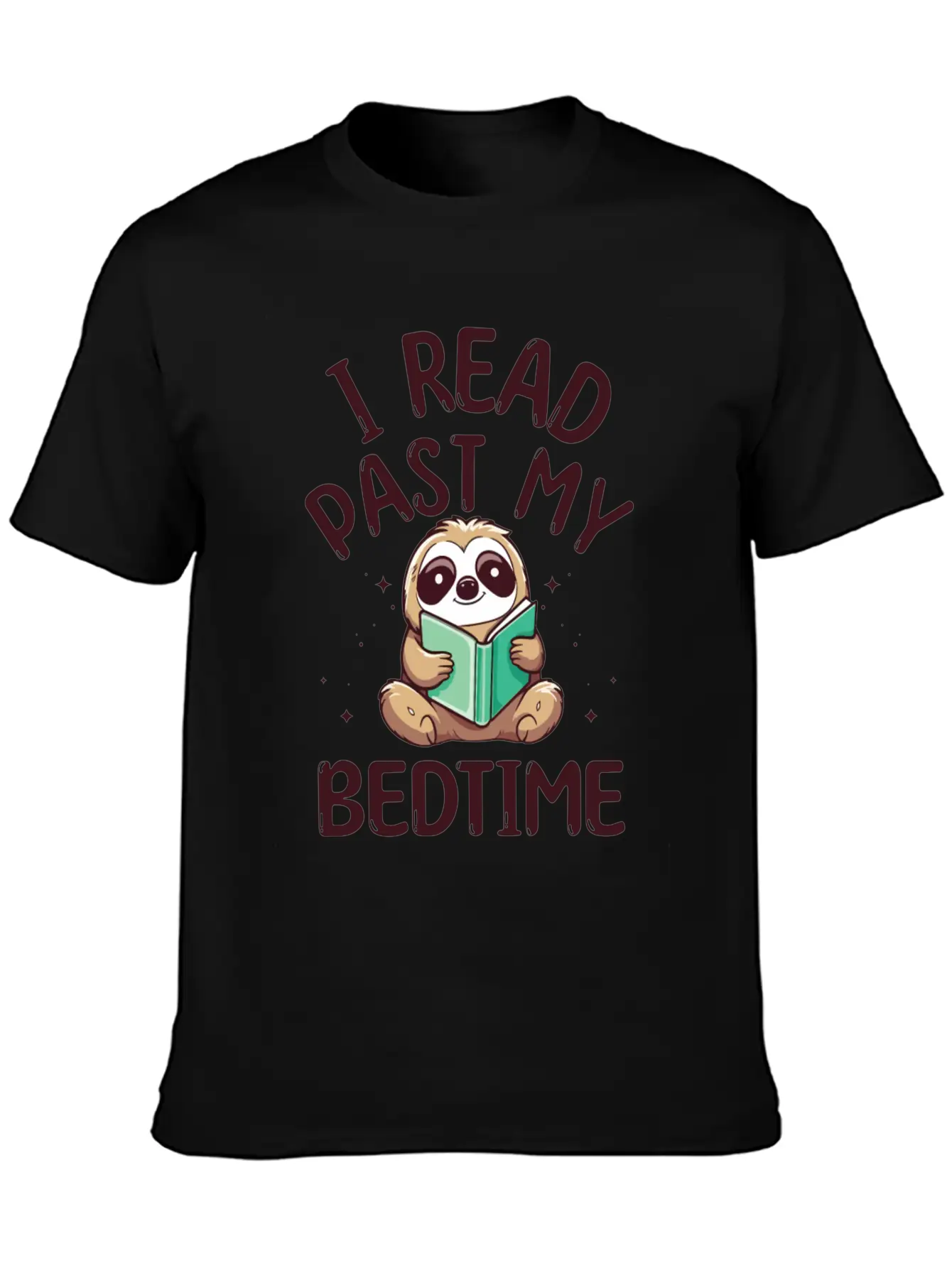 I Read Past My Bedtime Reading Sloth Essential Cotton Tee For Daily Outfits – Unisex Style