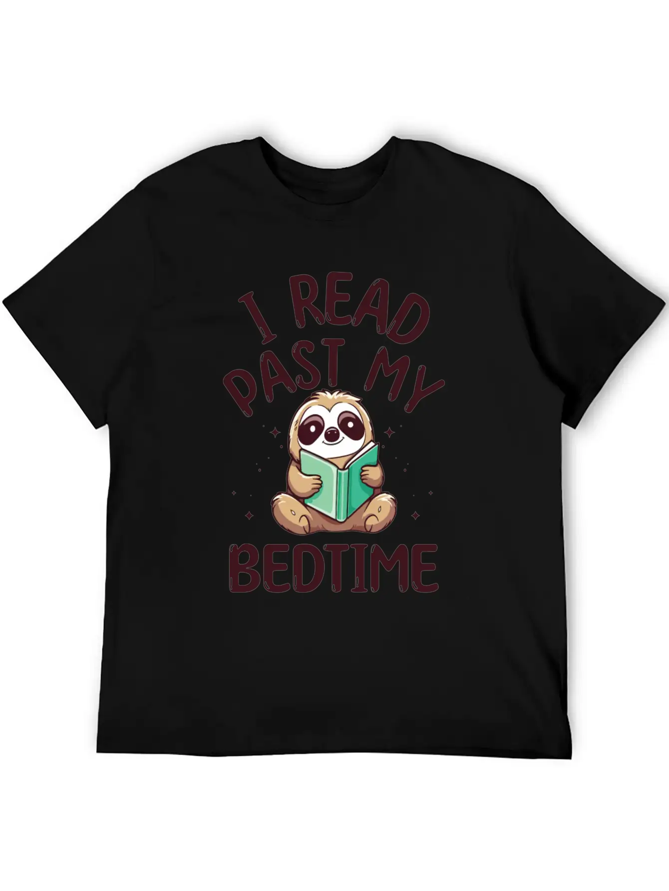 I Read Past My Bedtime Reading Sloth Essential Cotton Tee For Daily Outfits – Unisex Style