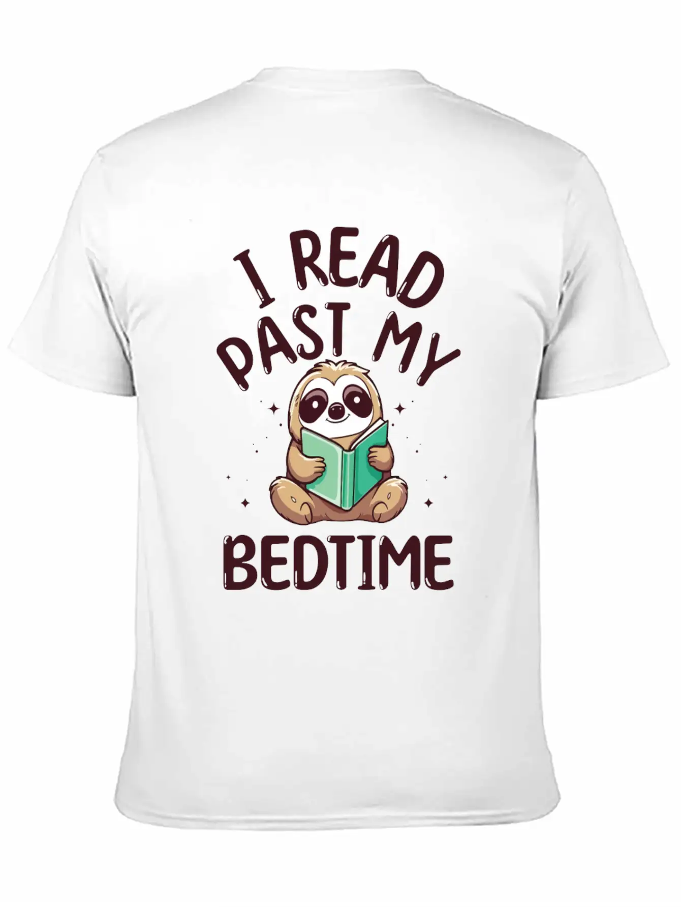 I Read Past My Bedtime Reading Sloth Essential Cotton Tee For Daily Outfits – Unisex Style