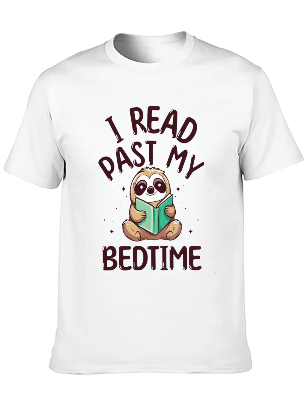 I Read Past My Bedtime Reading Sloth Essential Cotton Tee For Daily Outfits – Unisex Style