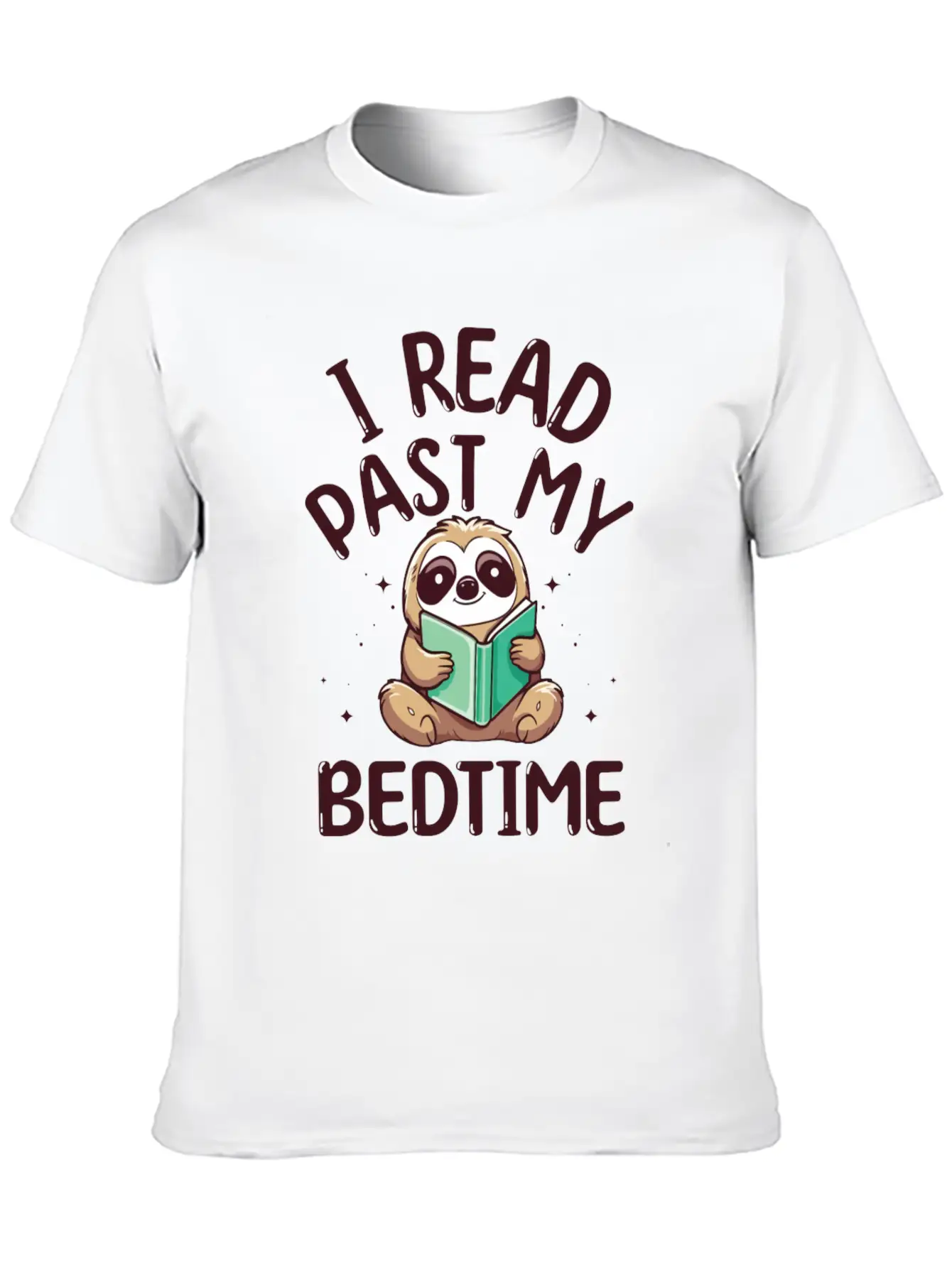 I Read Past My Bedtime Reading Sloth Essential Cotton Tee For Daily Outfits – Unisex Style