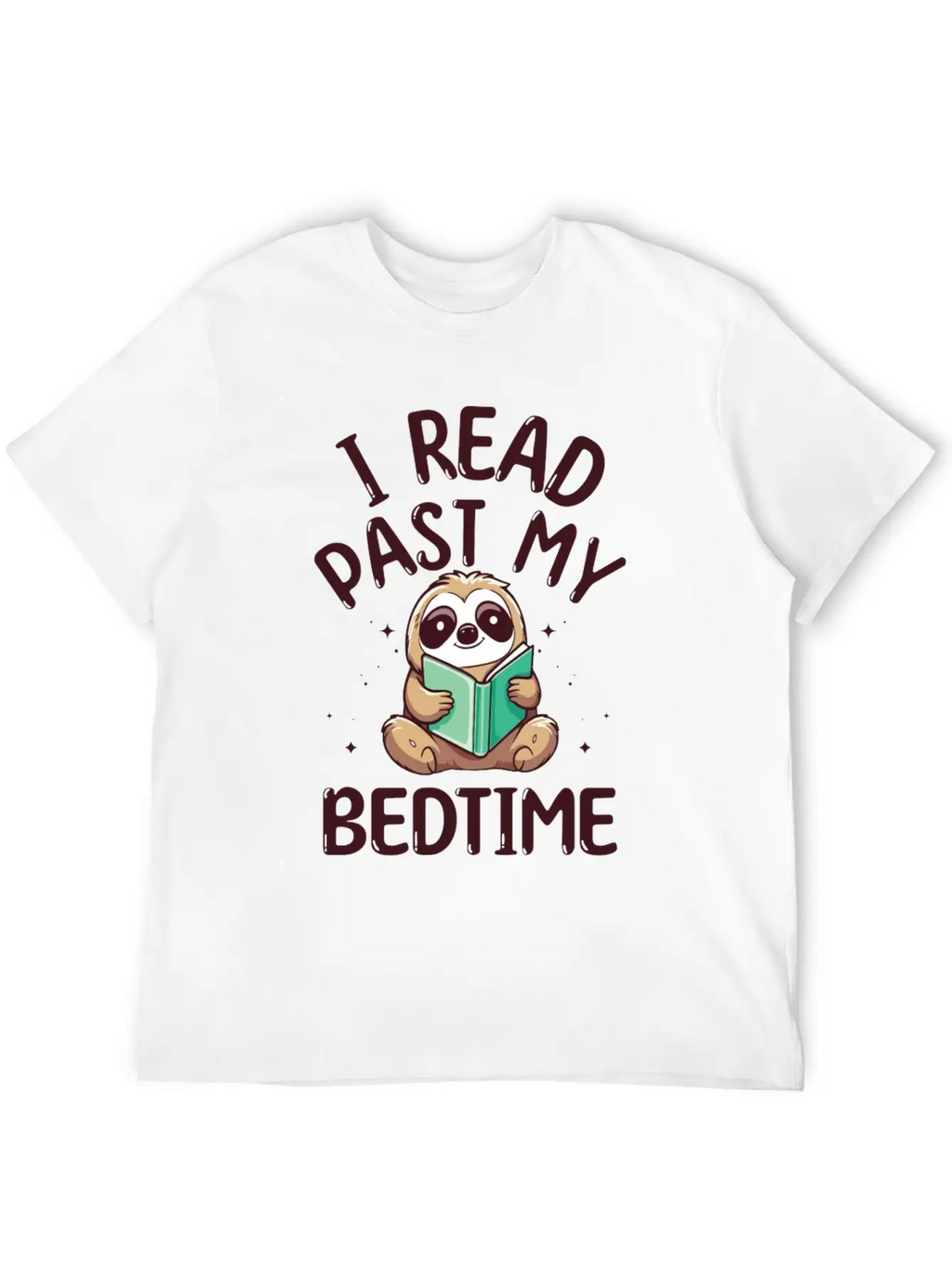 I Read Past My Bedtime Reading Sloth Essential Cotton Tee For Daily Outfits – Unisex Style