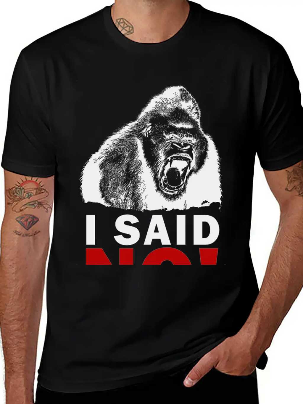 I SAID NO! Unisex Short Sleeve Soft Cotton T-Shirt – Casual Everyday Wear