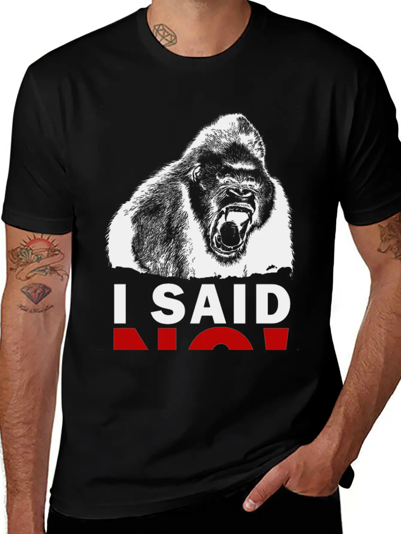 I SAID NO! Unisex Short Sleeve Soft Cotton T-Shirt – Casual Everyday Wear