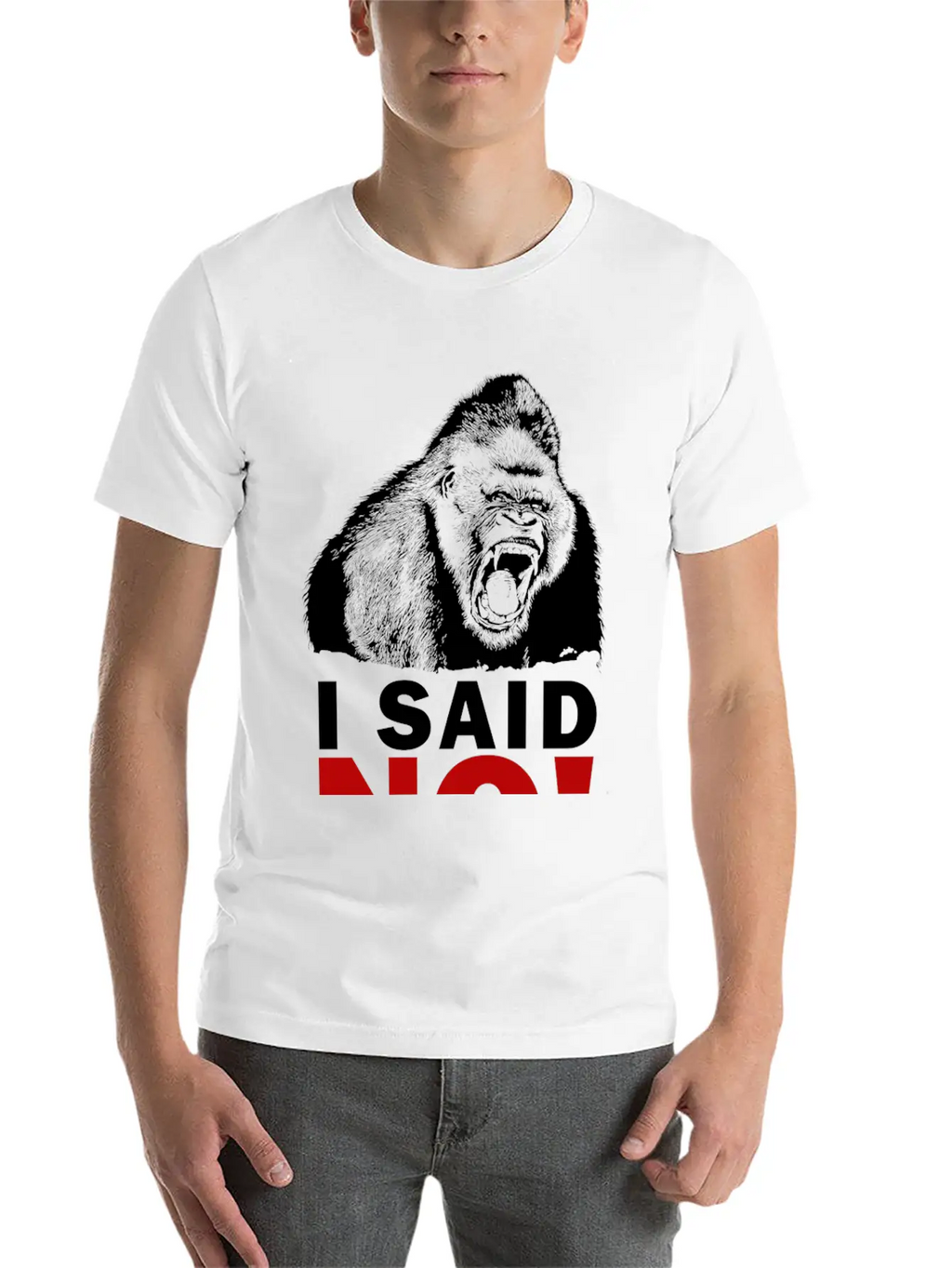 I SAID NO! Unisex Short Sleeve Soft Cotton T-Shirt – Casual Everyday Wear