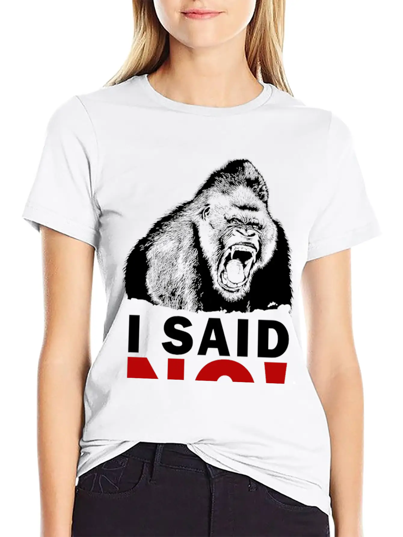 I SAID NO! Unisex Short Sleeve Soft Cotton T-Shirt – Casual Everyday Wear