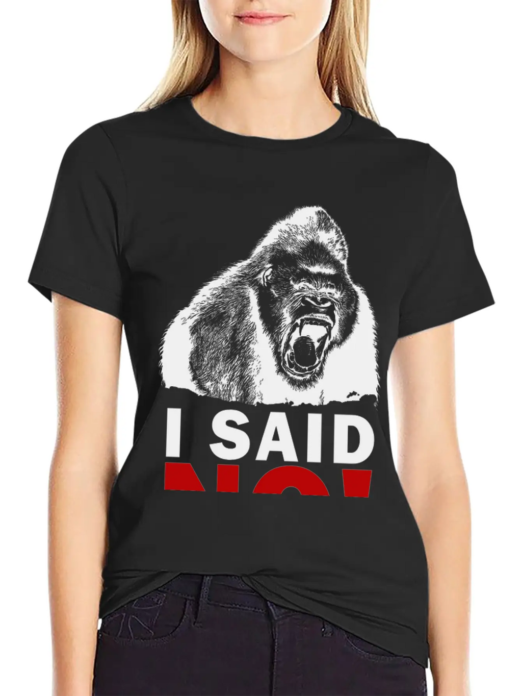 I SAID NO! Unisex Short Sleeve Soft Cotton T-Shirt – Casual Everyday Wear