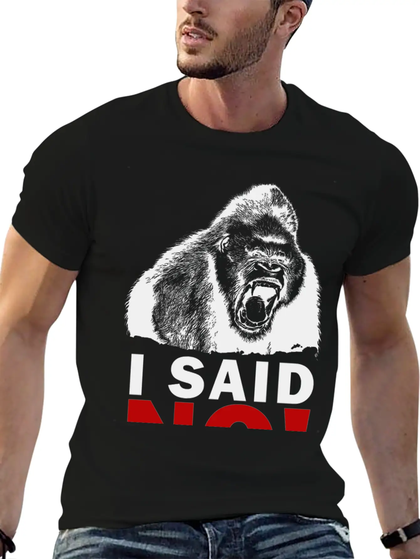 I SAID NO! Unisex Short Sleeve Soft Cotton T-Shirt – Casual Everyday Wear