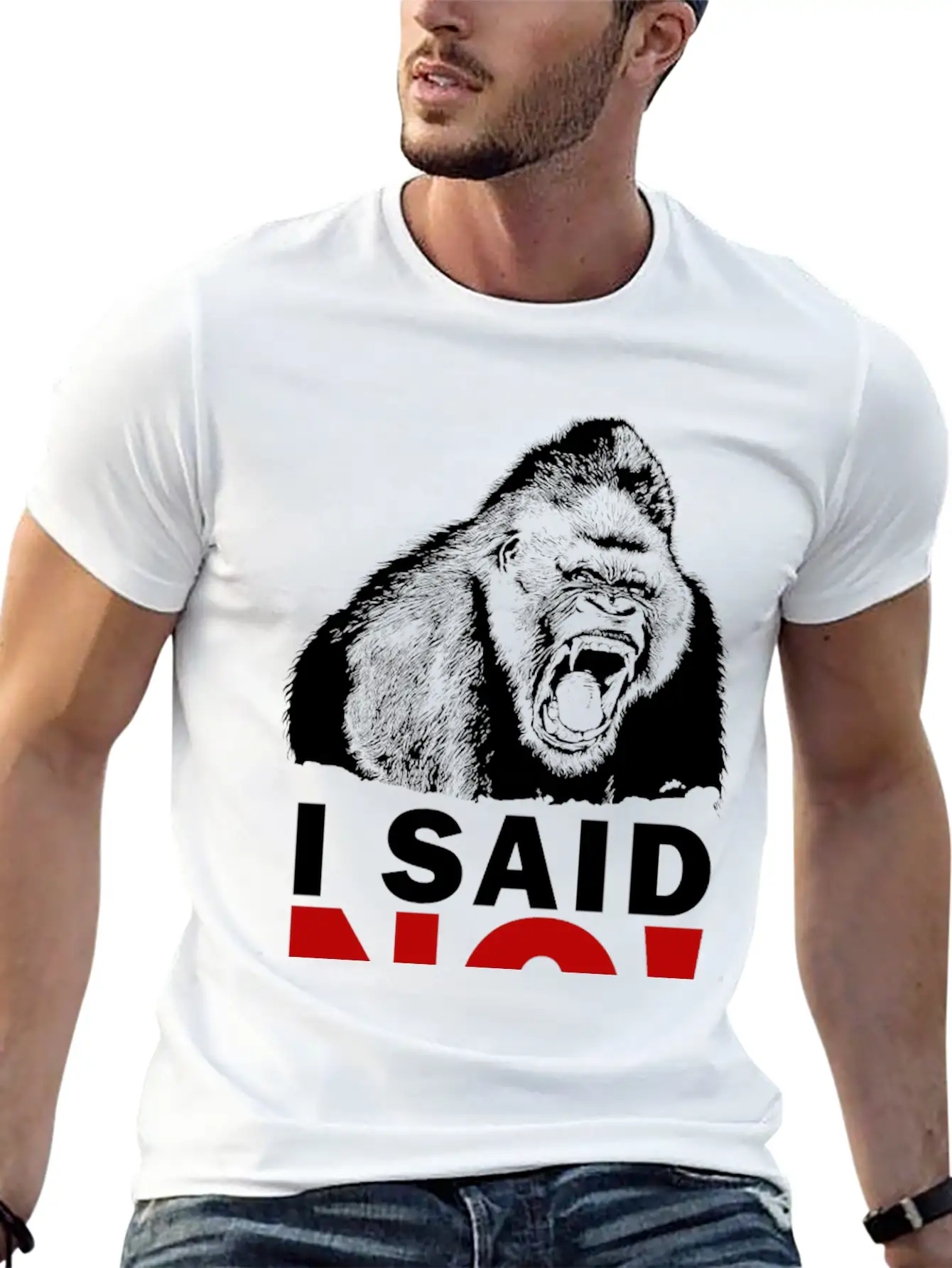 I SAID NO! Unisex Short Sleeve Soft Cotton T-Shirt – Casual Everyday Wear