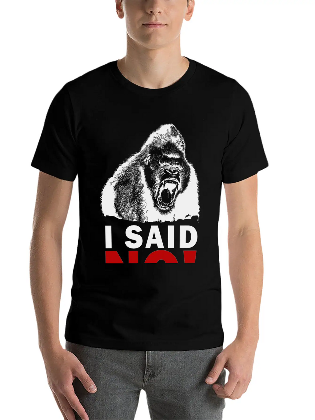 I SAID NO! Unisex Short Sleeve Soft Cotton T-Shirt – Casual Everyday Wear