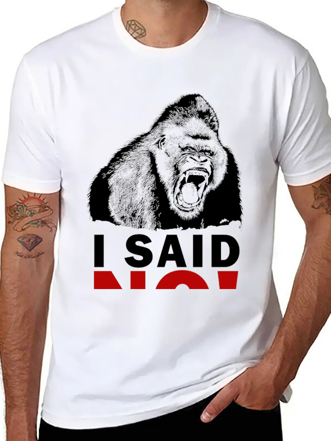 I SAID NO! Unisex Short Sleeve Soft Cotton T-Shirt – Casual Everyday Wear