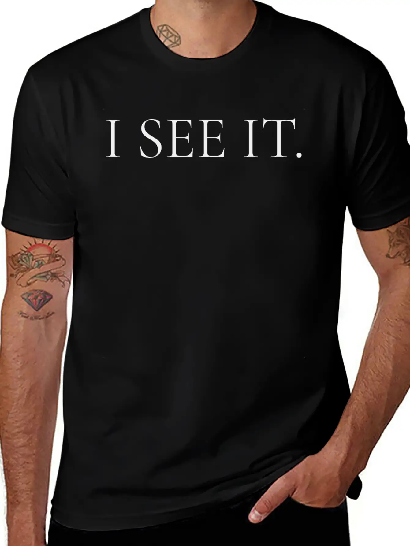 I SEE IT Unisex Short Sleeve Soft Cotton T-Shirt – Casual Everyday Wear