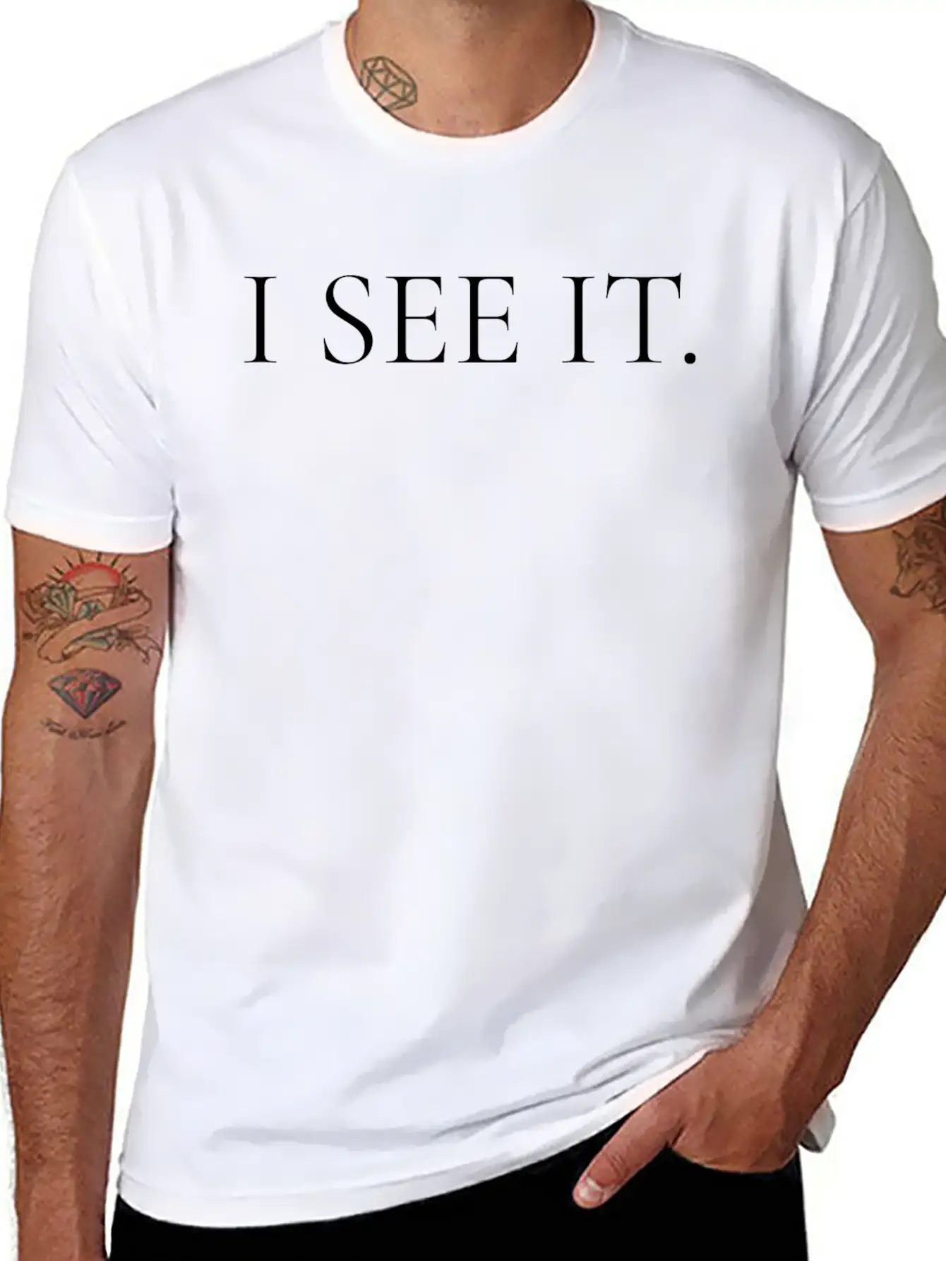 I SEE IT Unisex Short Sleeve Soft Cotton T-Shirt – Casual Everyday Wear