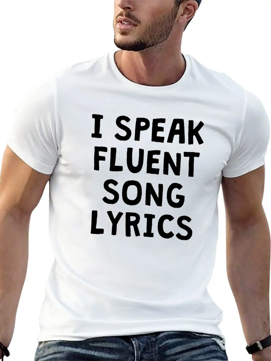 I SPEAK FLUENT SONG LYRICS Unisex Casual T-Shirt – Clean Design For Daily Comfort