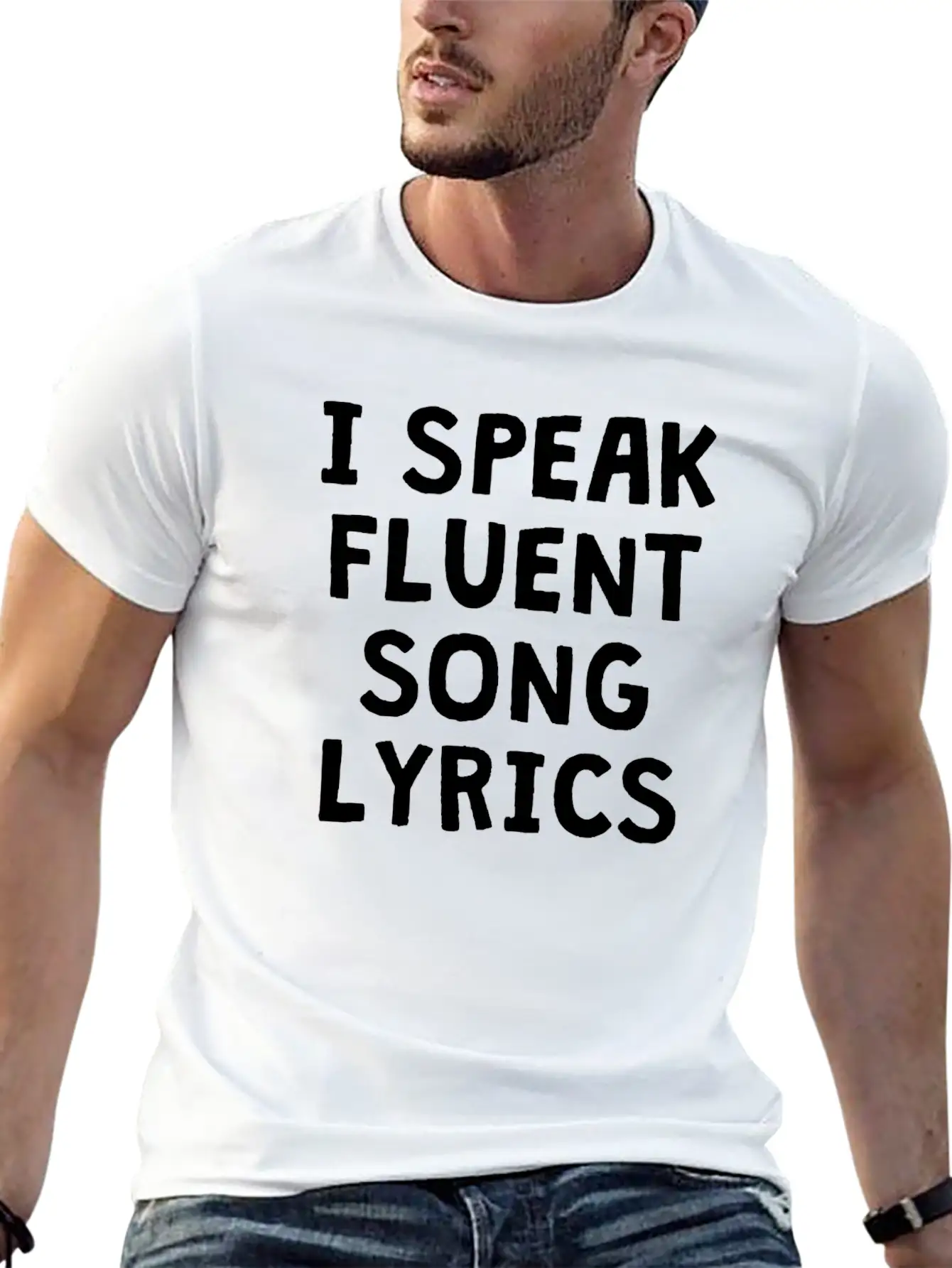 I SPEAK FLUENT SONG LYRICS Unisex Casual T-Shirt – Clean Design For Daily Comfort