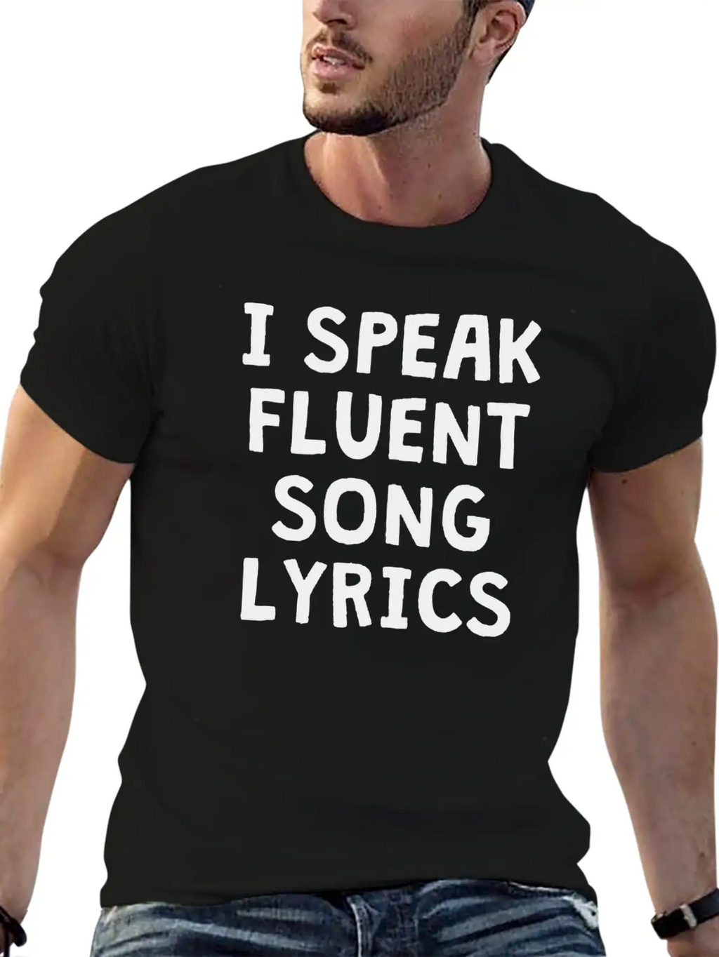I SPEAK FLUENT SONG LYRICS Unisex Casual T-Shirt – Clean Design For Daily Comfort