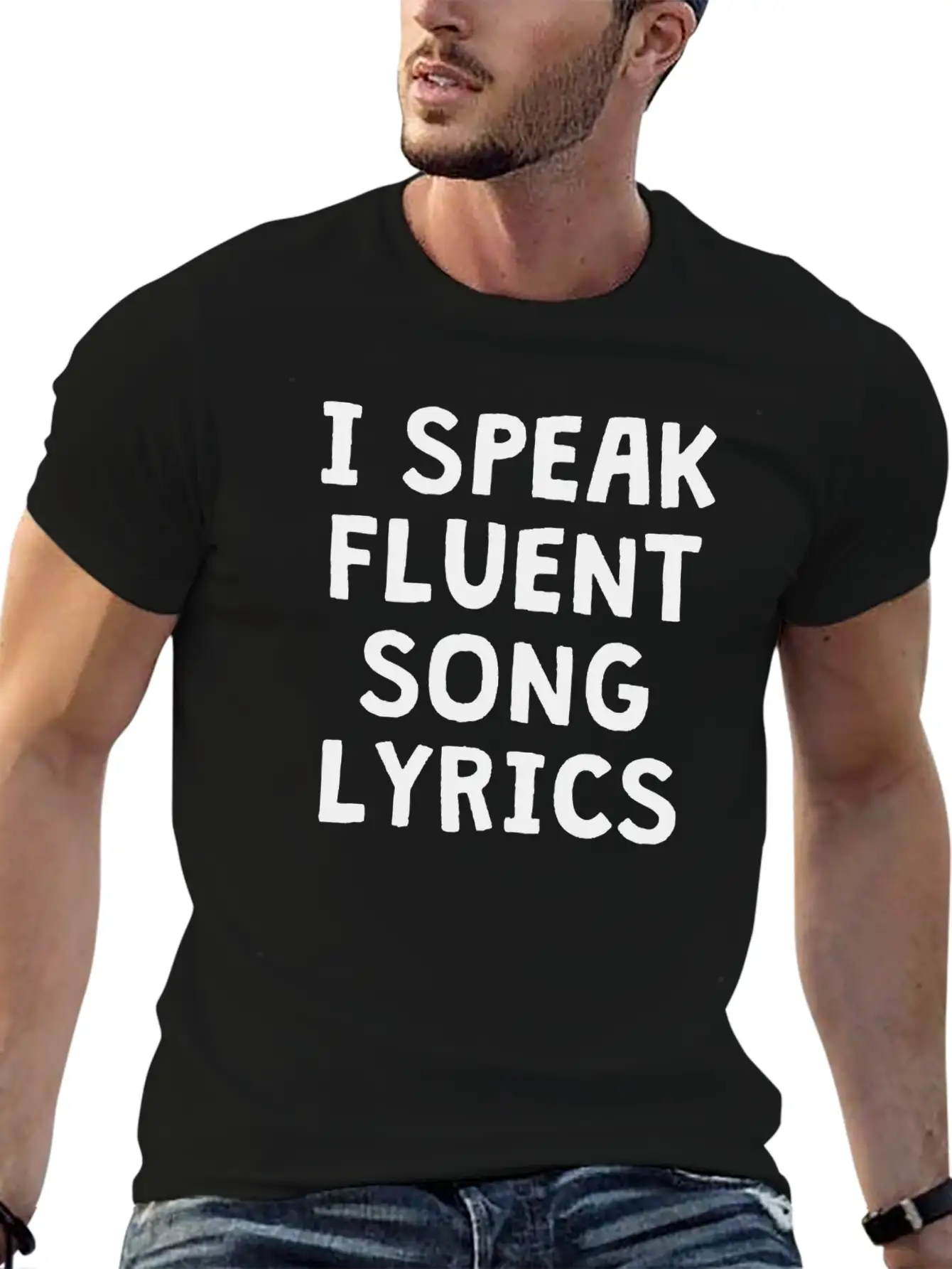 I SPEAK FLUENT SONG LYRICS Unisex Casual T-Shirt – Clean Design For Daily Comfort